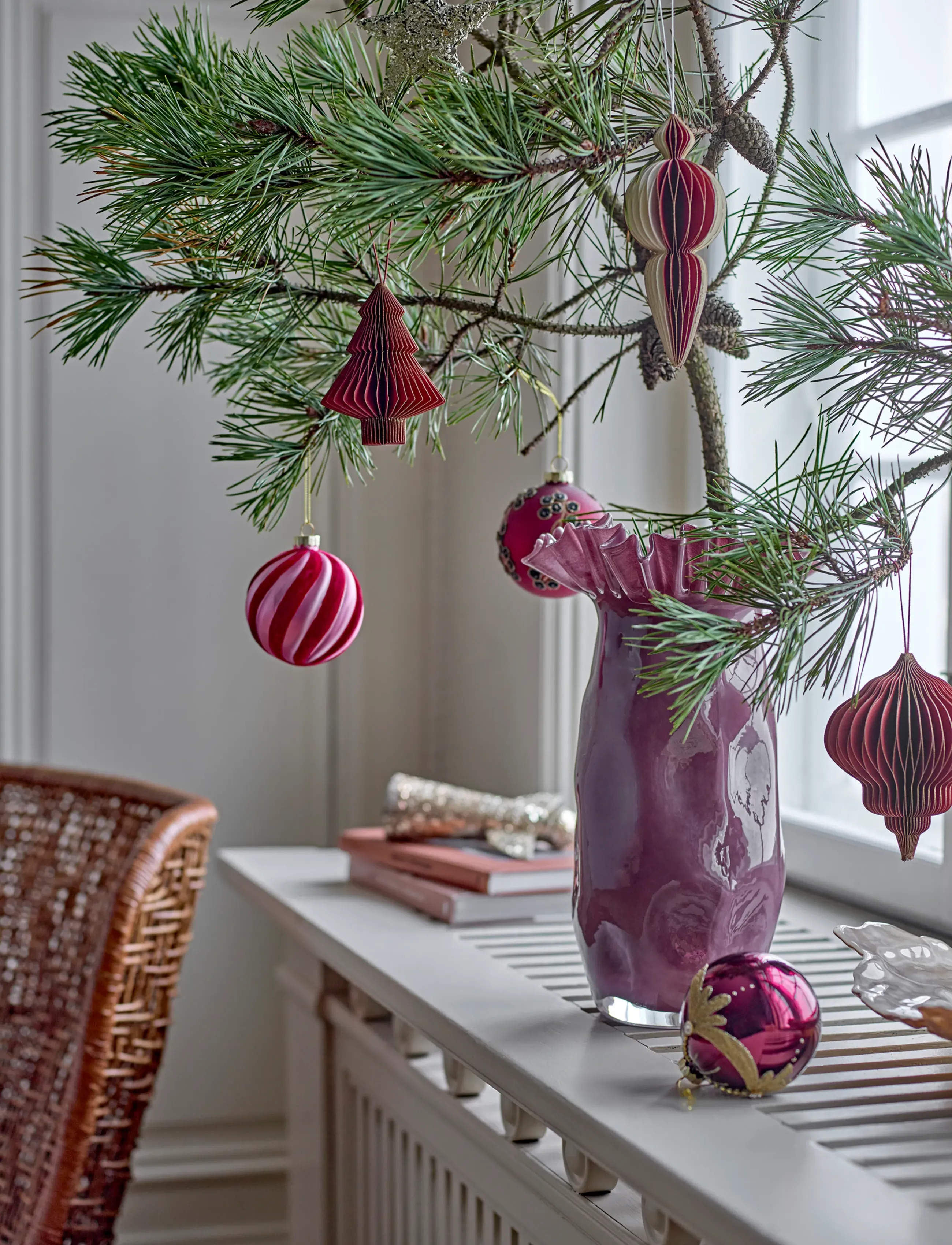 Bloomingville - Suman Ornament - red - 2