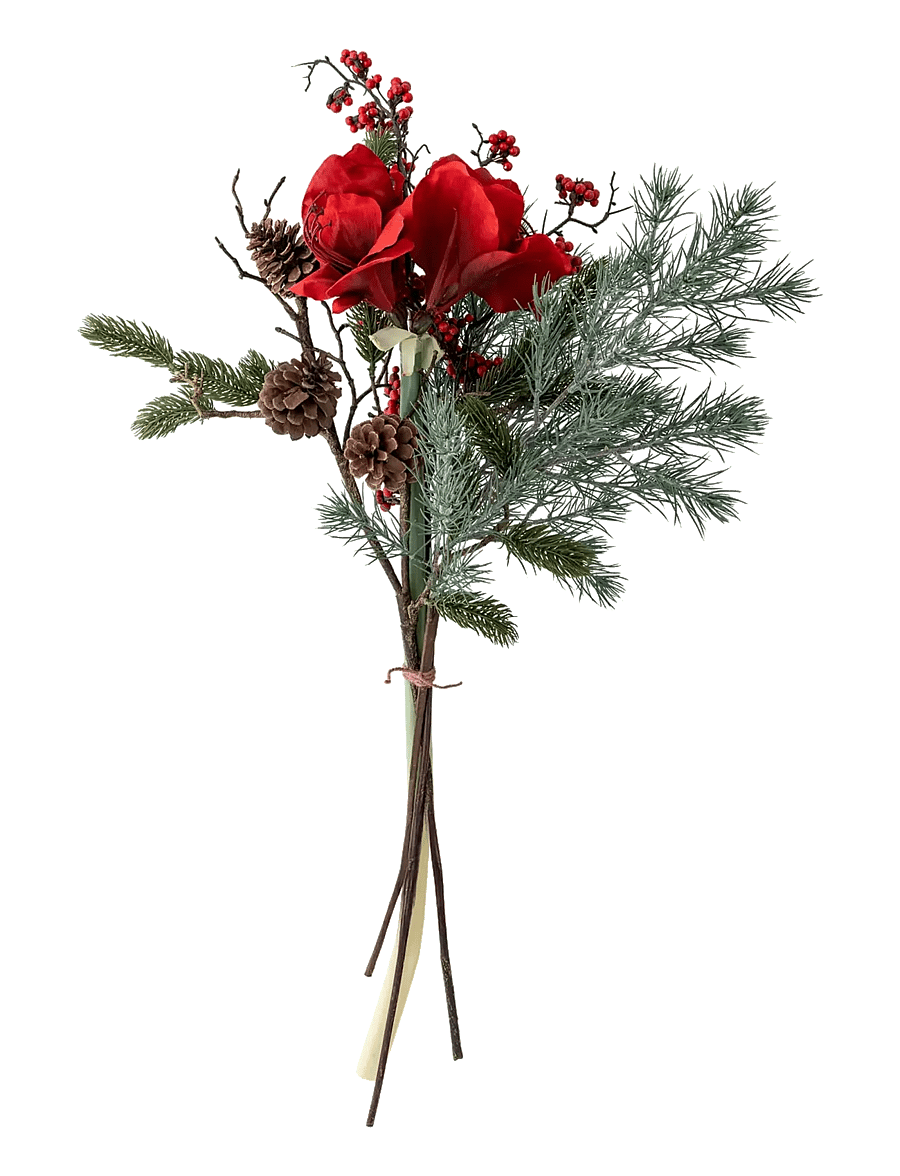 Bloomingville - Rubia Bouquet - weihnachtsdekoration - red - 0