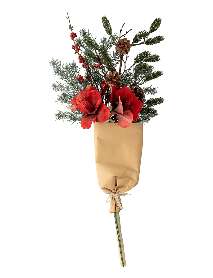 Bloomingville - Rubia Bouquet - weihnachtsdekoration - red - 1