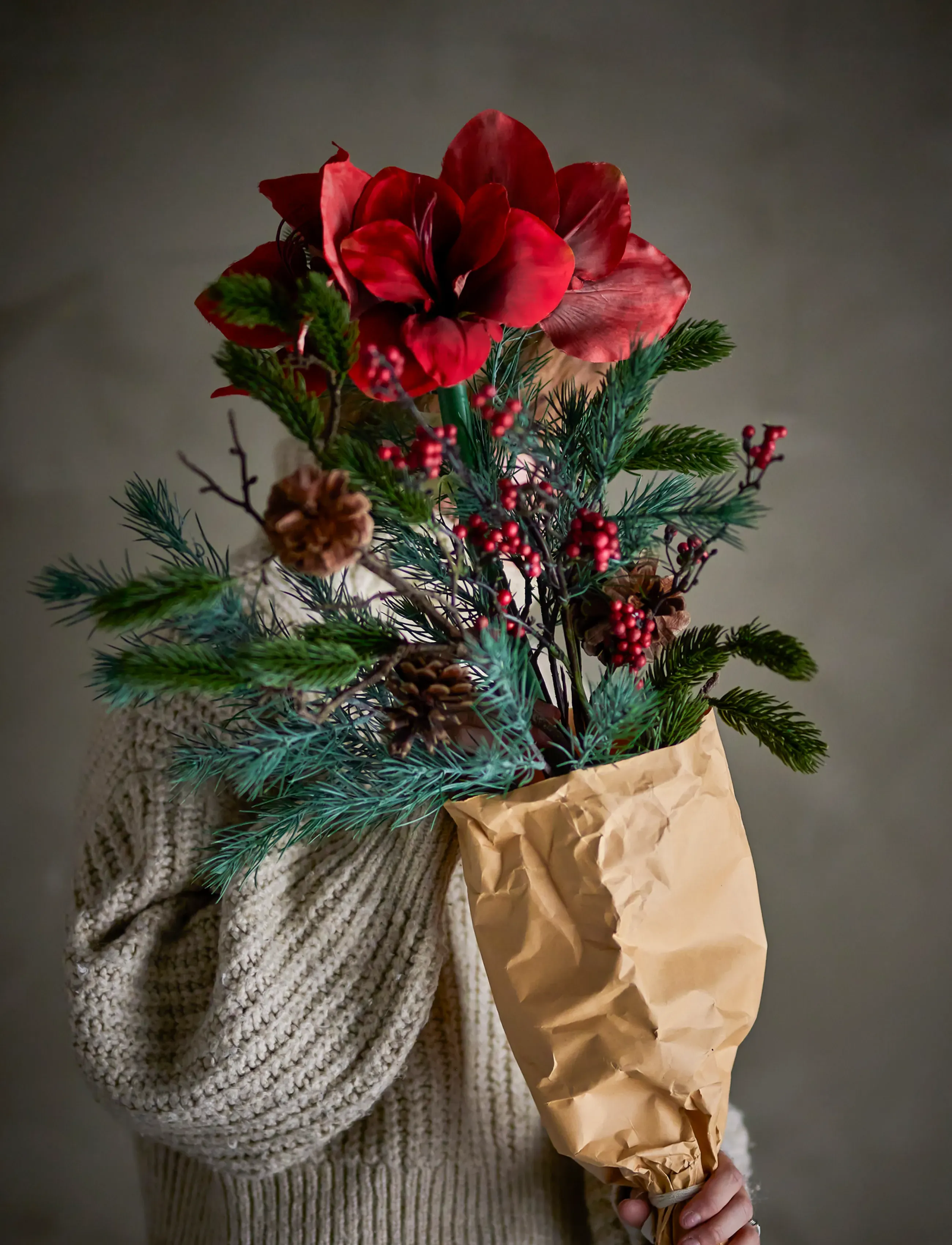 Bloomingville - Rubia Bouquet - red - 2