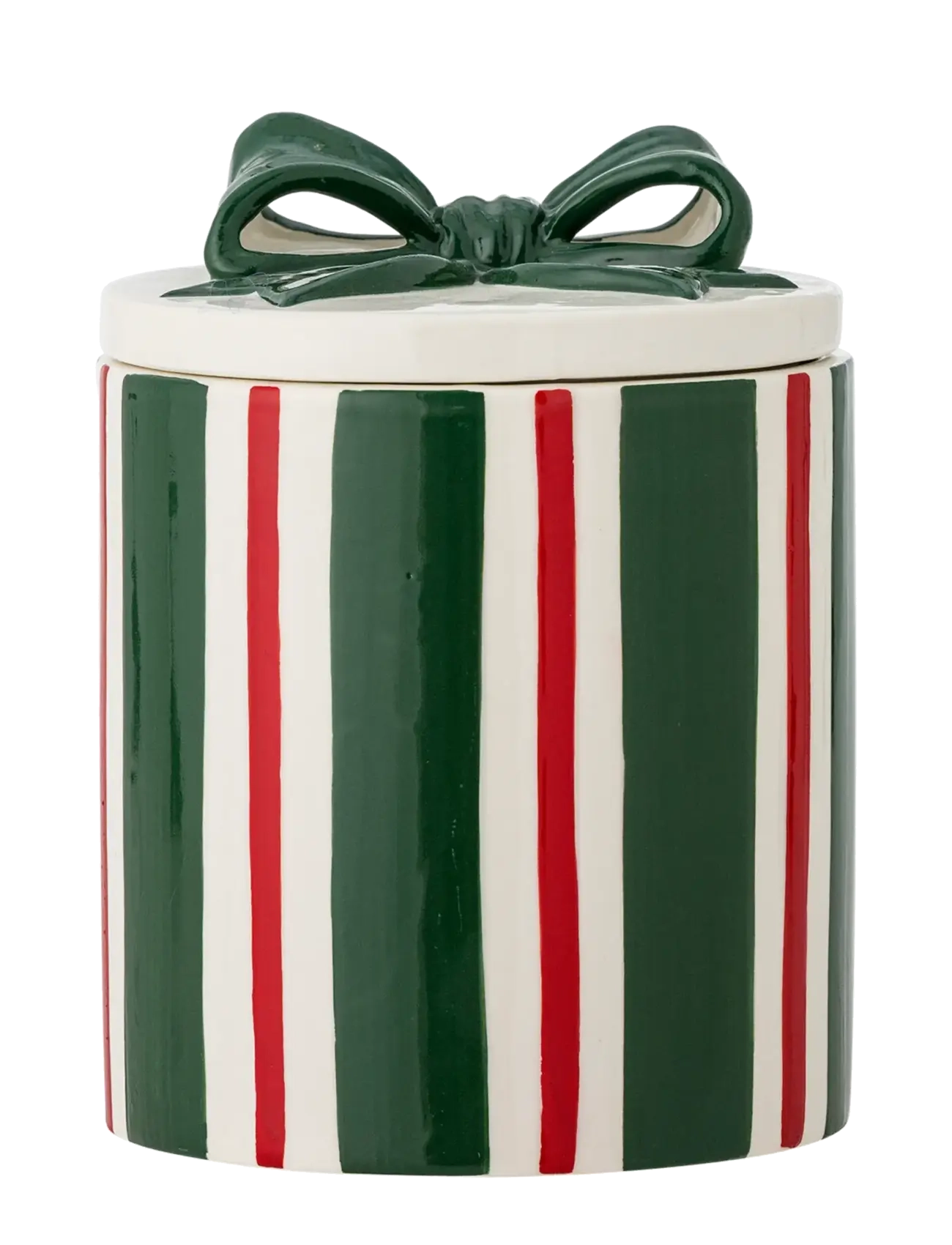 Bloomingville Marnia Jar w/Lid - Christmas - GREEN / green