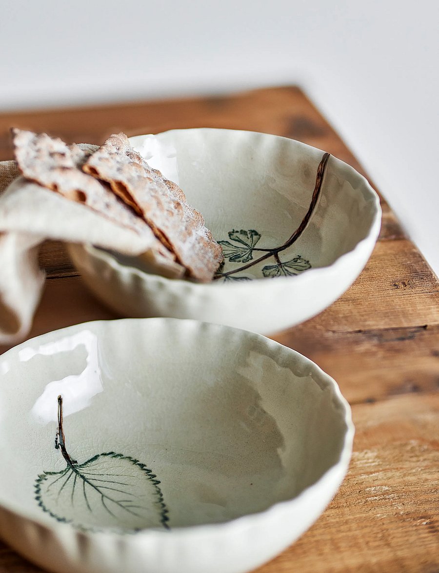 Bloomingville - Aubrin Bowl - hommikusöögikausid - beige - 0