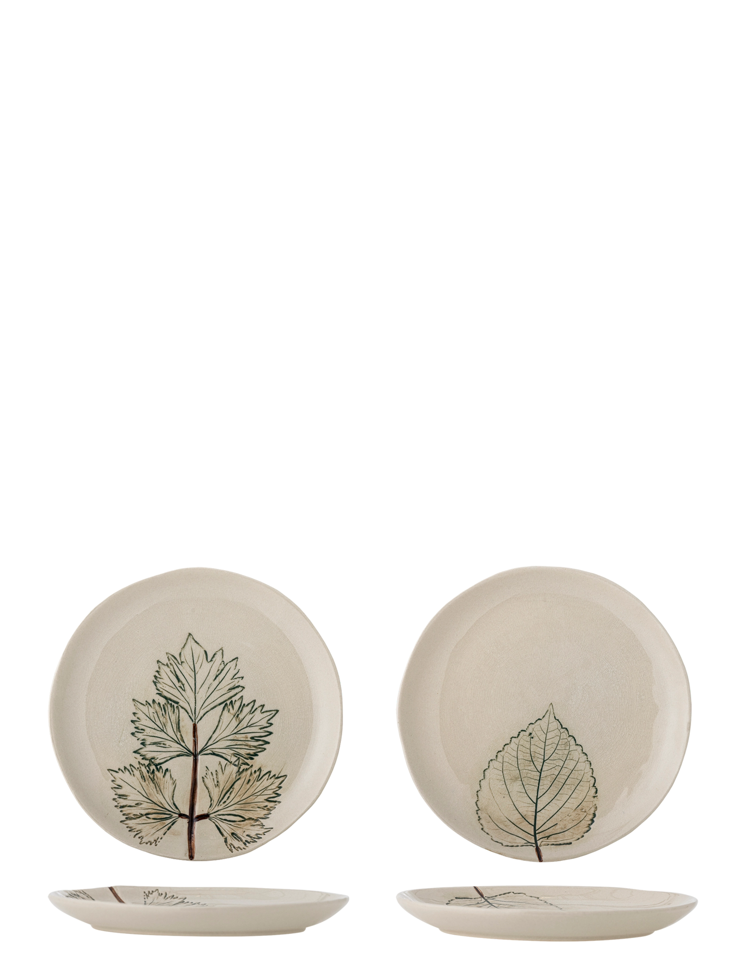 Bloomingville Aubrin Plate - Tallrikar - BEIGE / beige