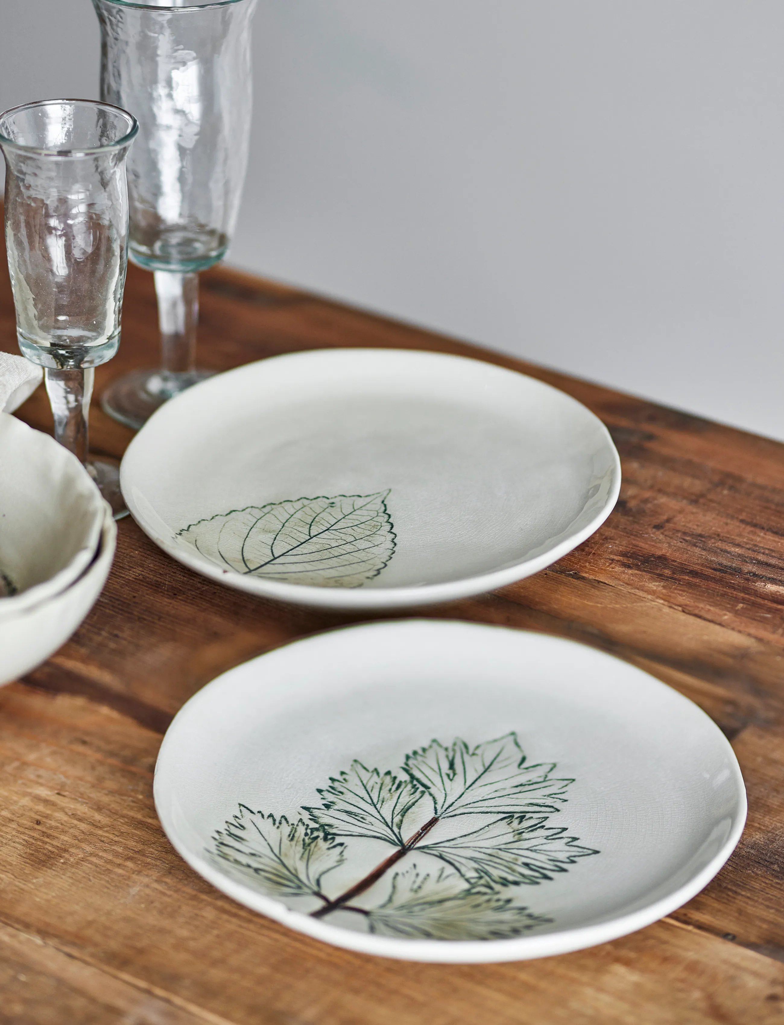 Bloomingville - Aubrin Plate - beige - 3