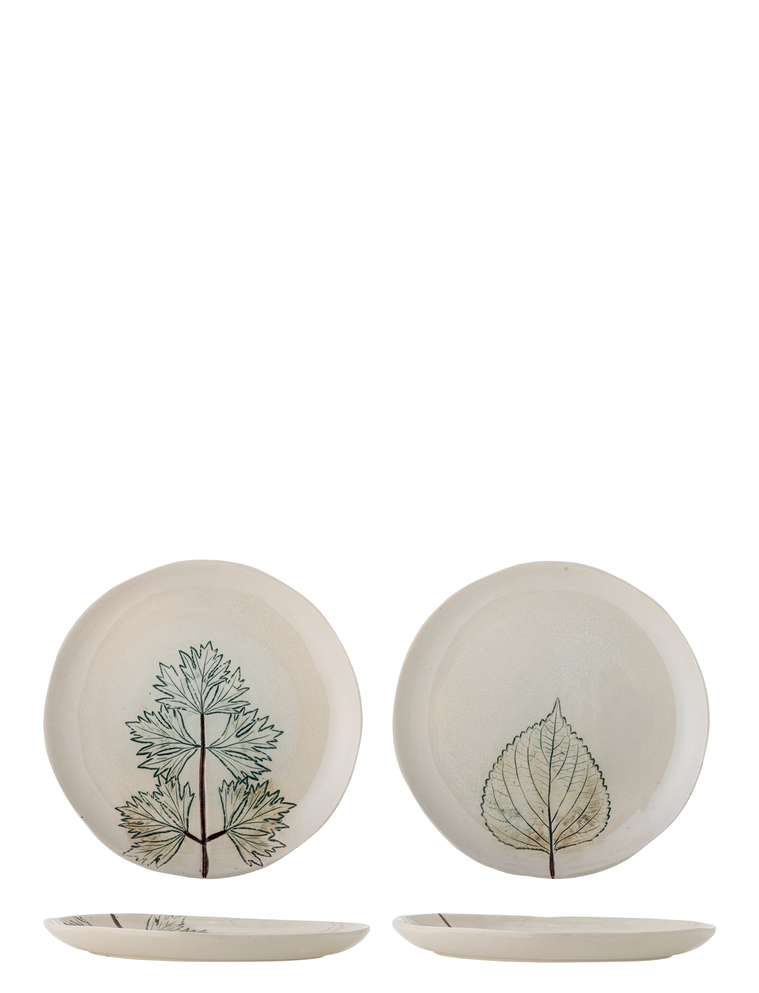 Bloomingville Aubrin Plate - Tallrikar - BEIGE / cream