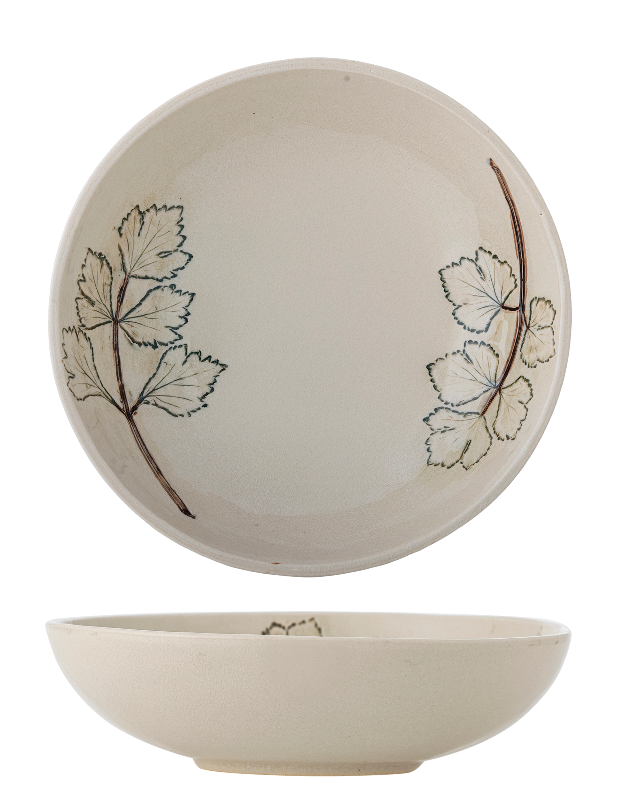 Bloomingville Aubrin Bowl - Servering - BEIGE / cream