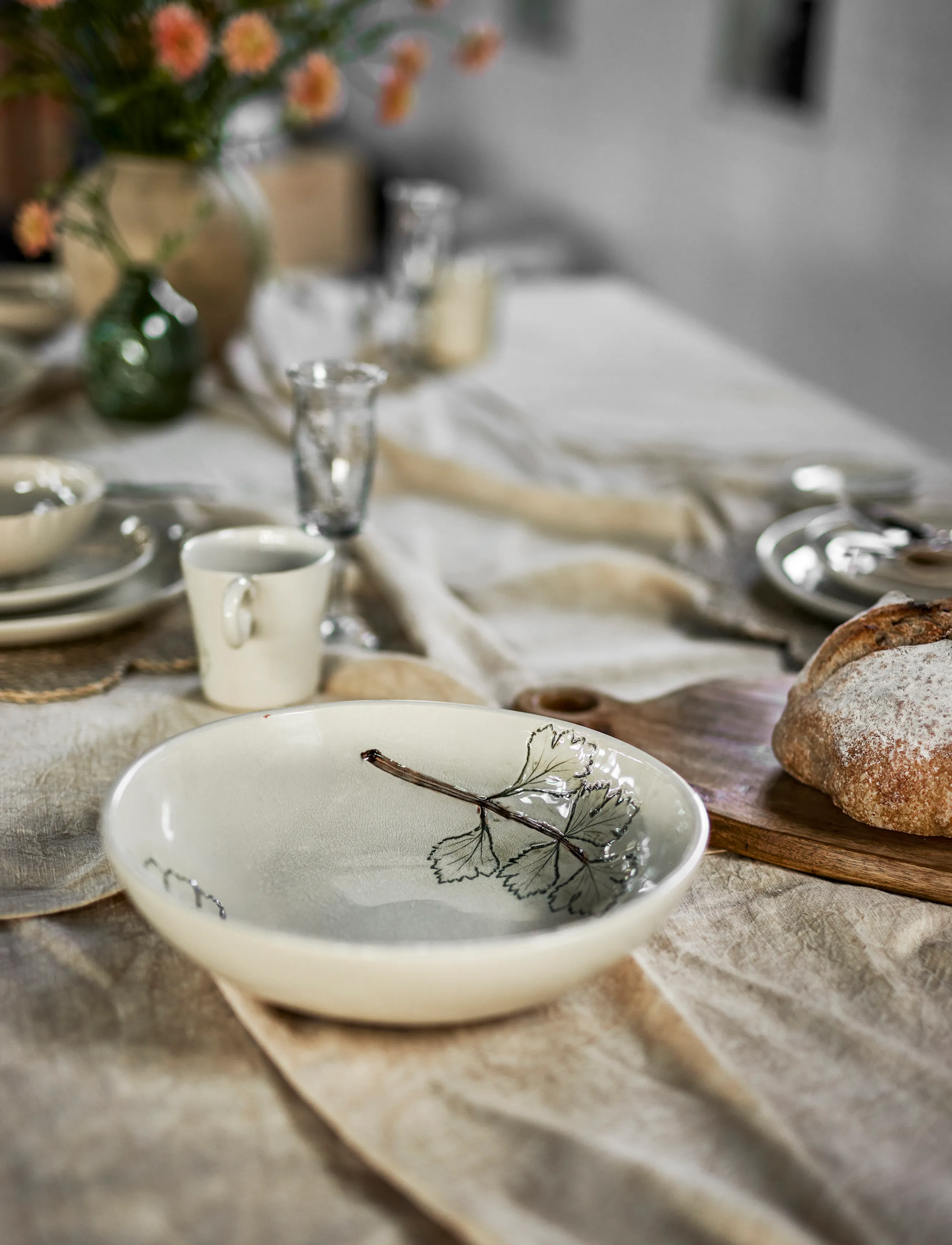 Bloomingville - Aubrin Bowl - beige - 0