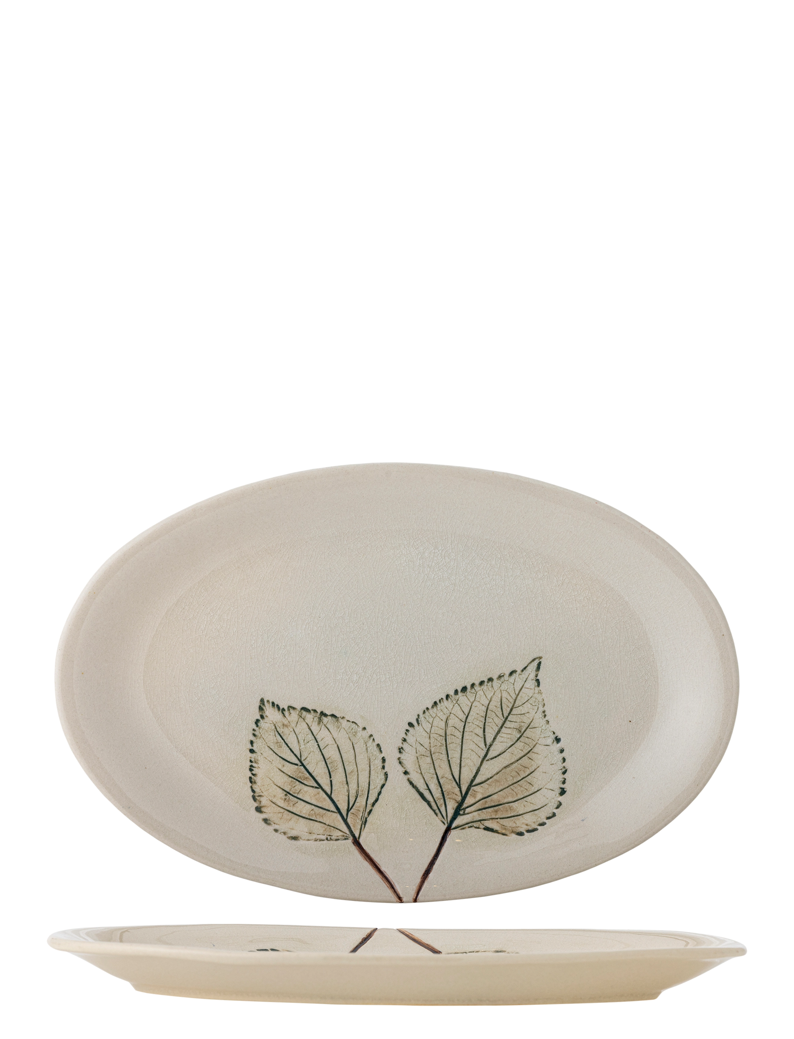 Bloomingville Aubrin Serving Plate - Geschirr - BEIGE / beige