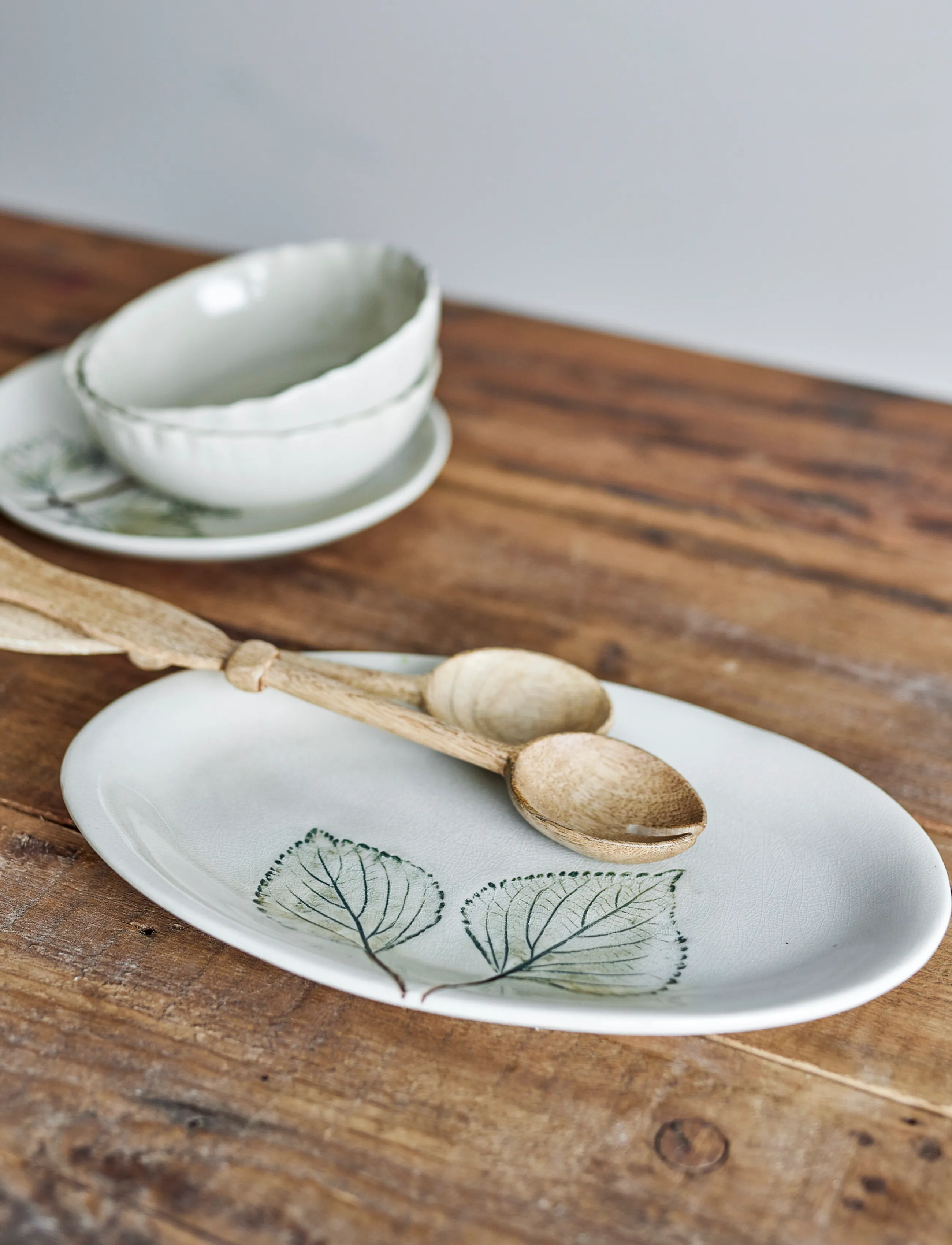 Bloomingville Aubrin Serving Plate,,,Beige Gr.30X19X2CM