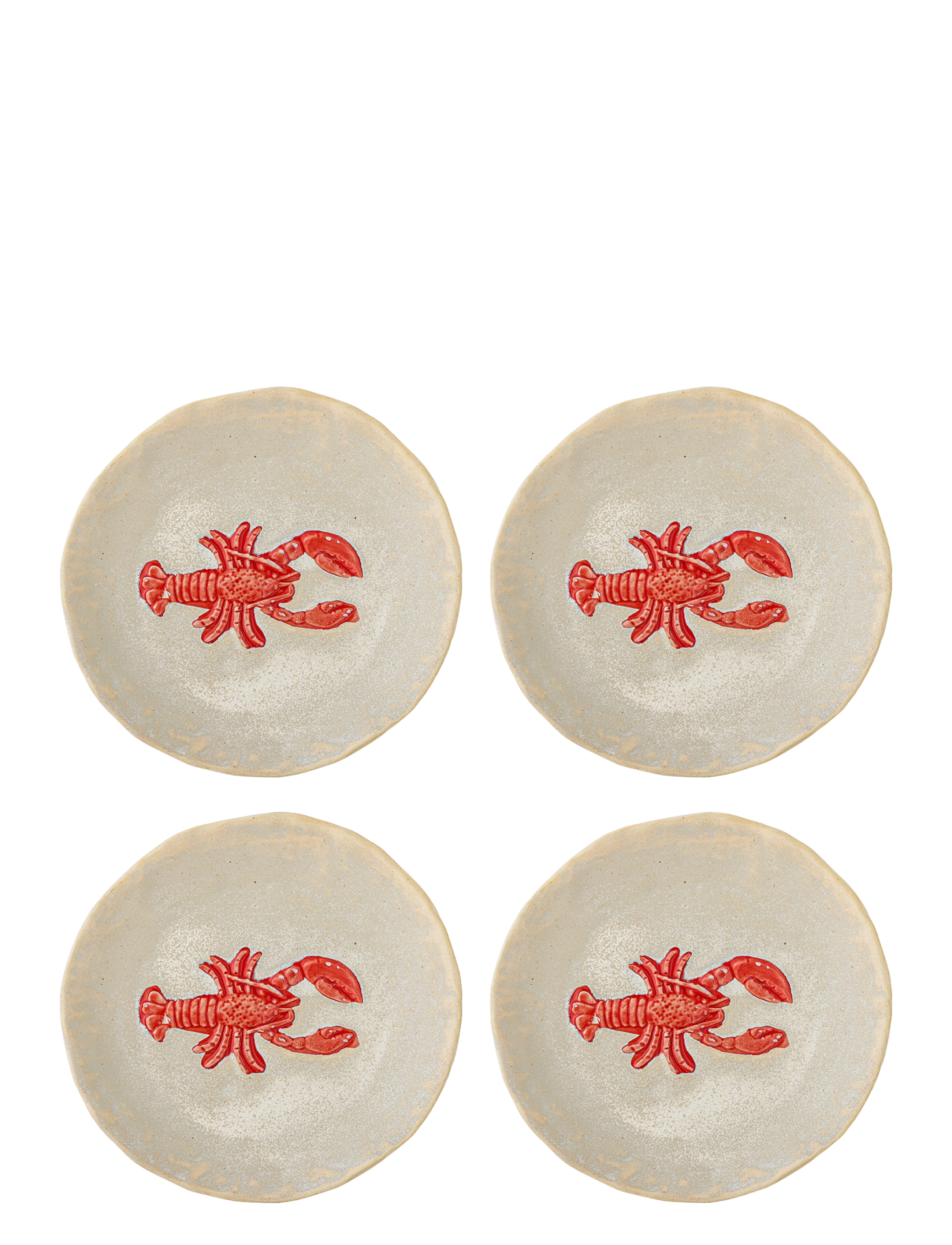 Bloomingville Hadden Plate - Geschirr - RED / red
