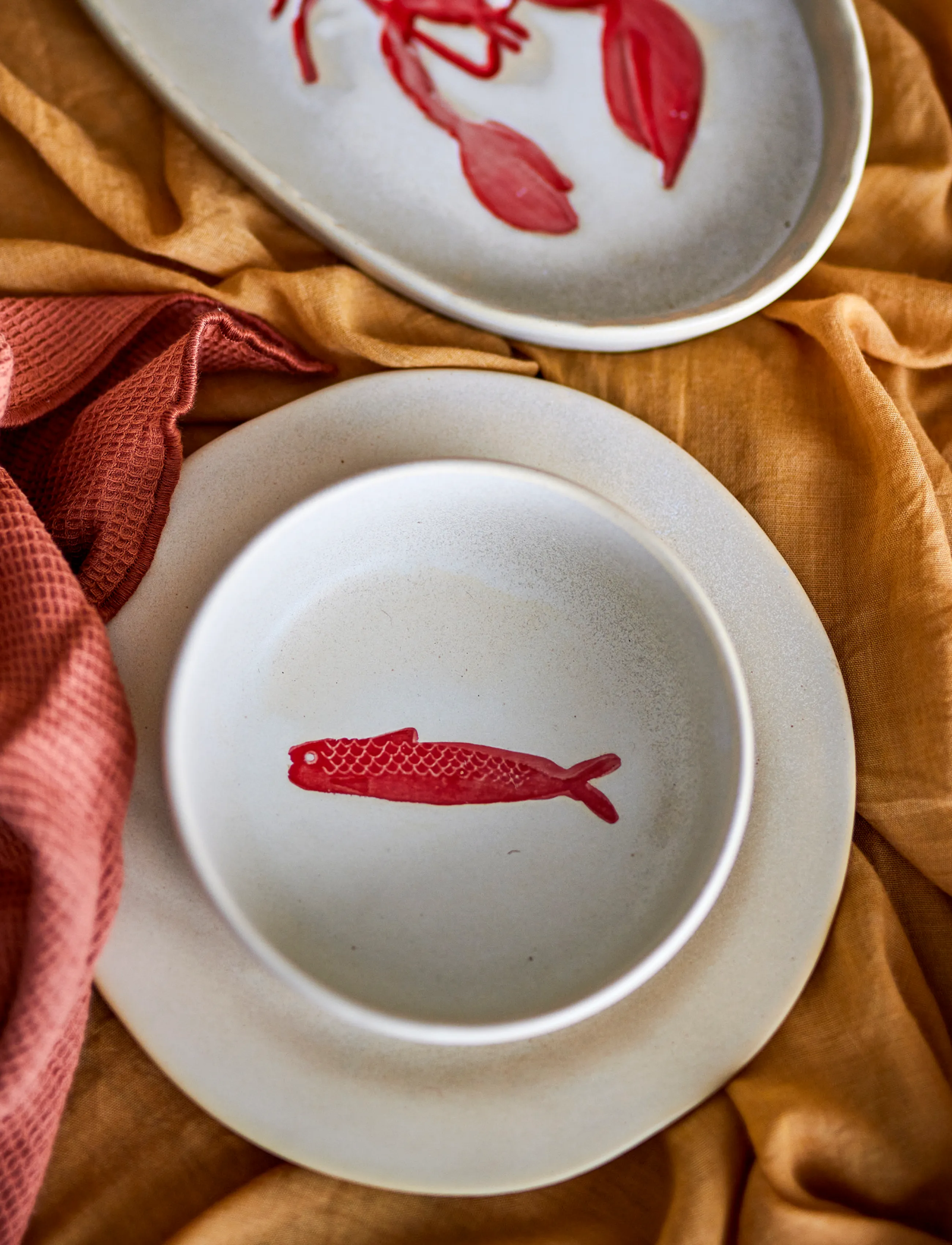 Bloomingville - Hadden Bowl - red - 4