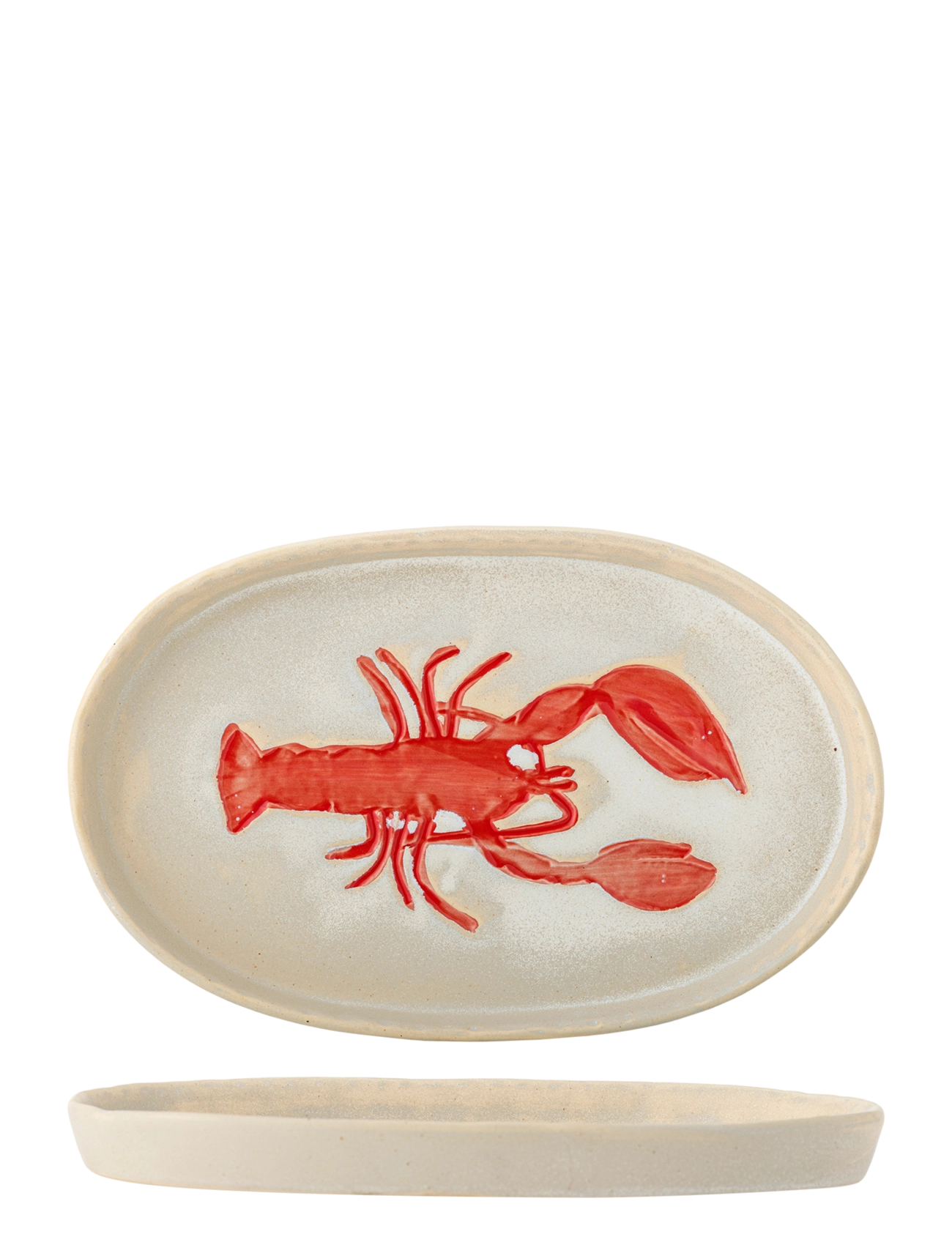 Bloomingville Hadden Serving Plate - Geschirr - RED / red