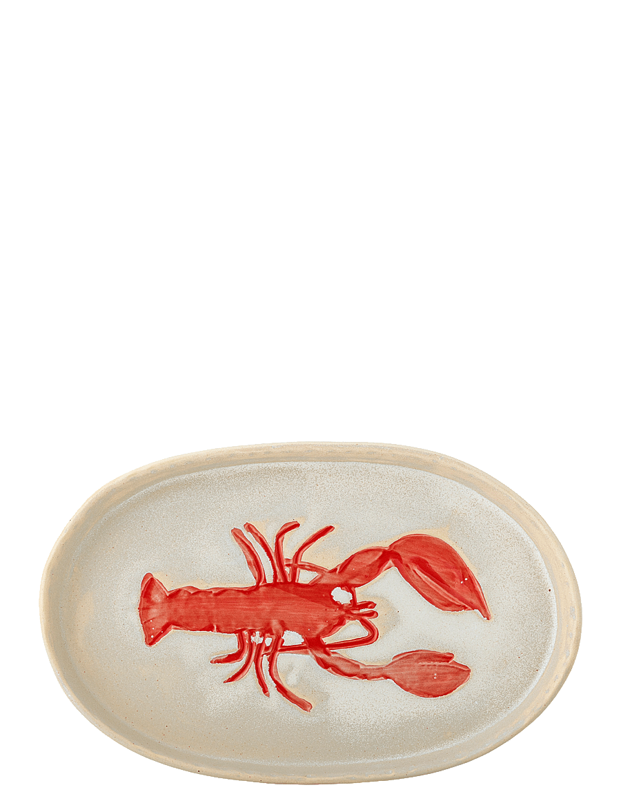 Bloomingville - Hadden Serving Plate - vaagnad ja roogade serveerimisalused - red - 3