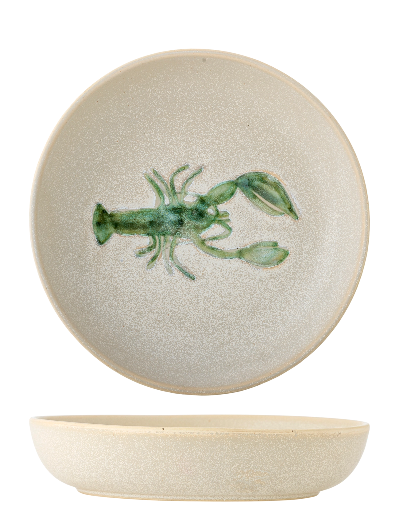 Bloomingville Hadden Bowl - Geschirr - GREEN / cream