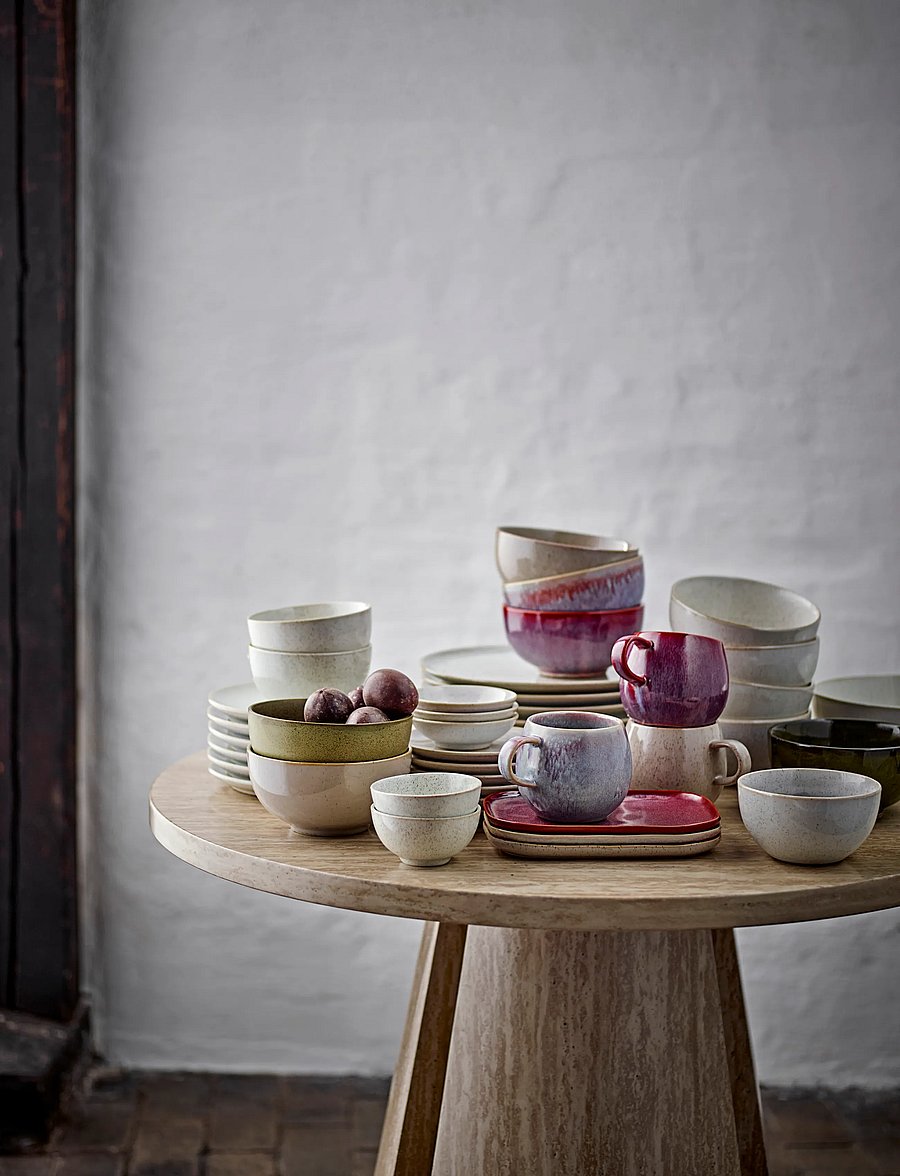 Bloomingville - Addison Plate - väikesed taldrikud - pink - 0