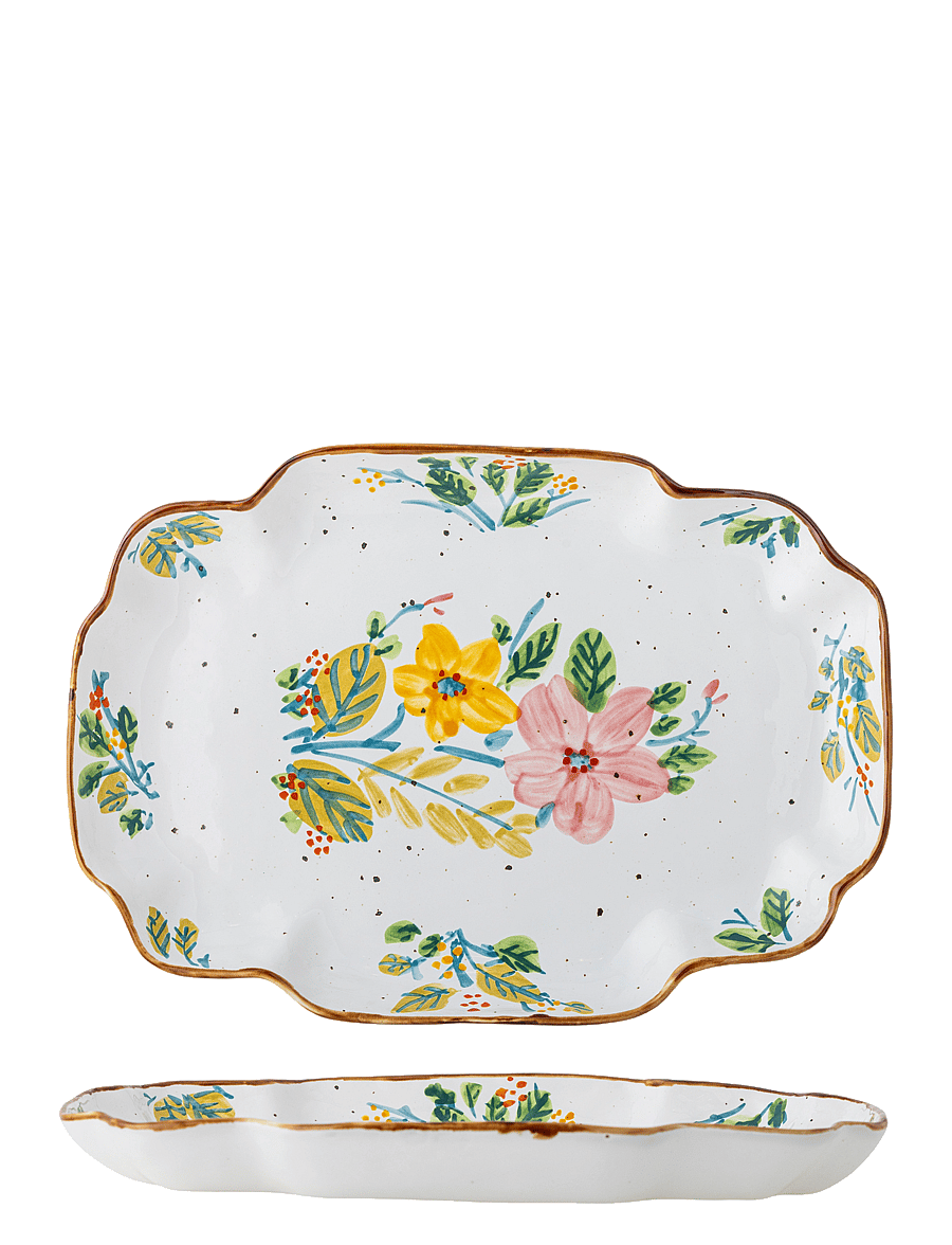 Bloomingville - Savina Serving Plate - vaagnad ja roogade serveerimisalused - multi-coloured - 1