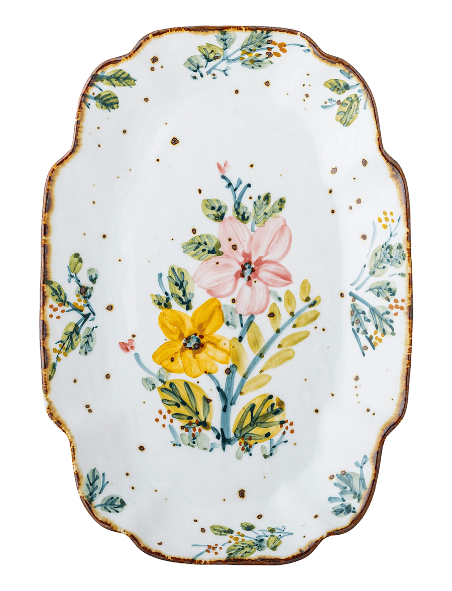 Bloomingville - Savina Serving Plate - vaagnad ja roogade serveerimisalused - multi-coloured - 2