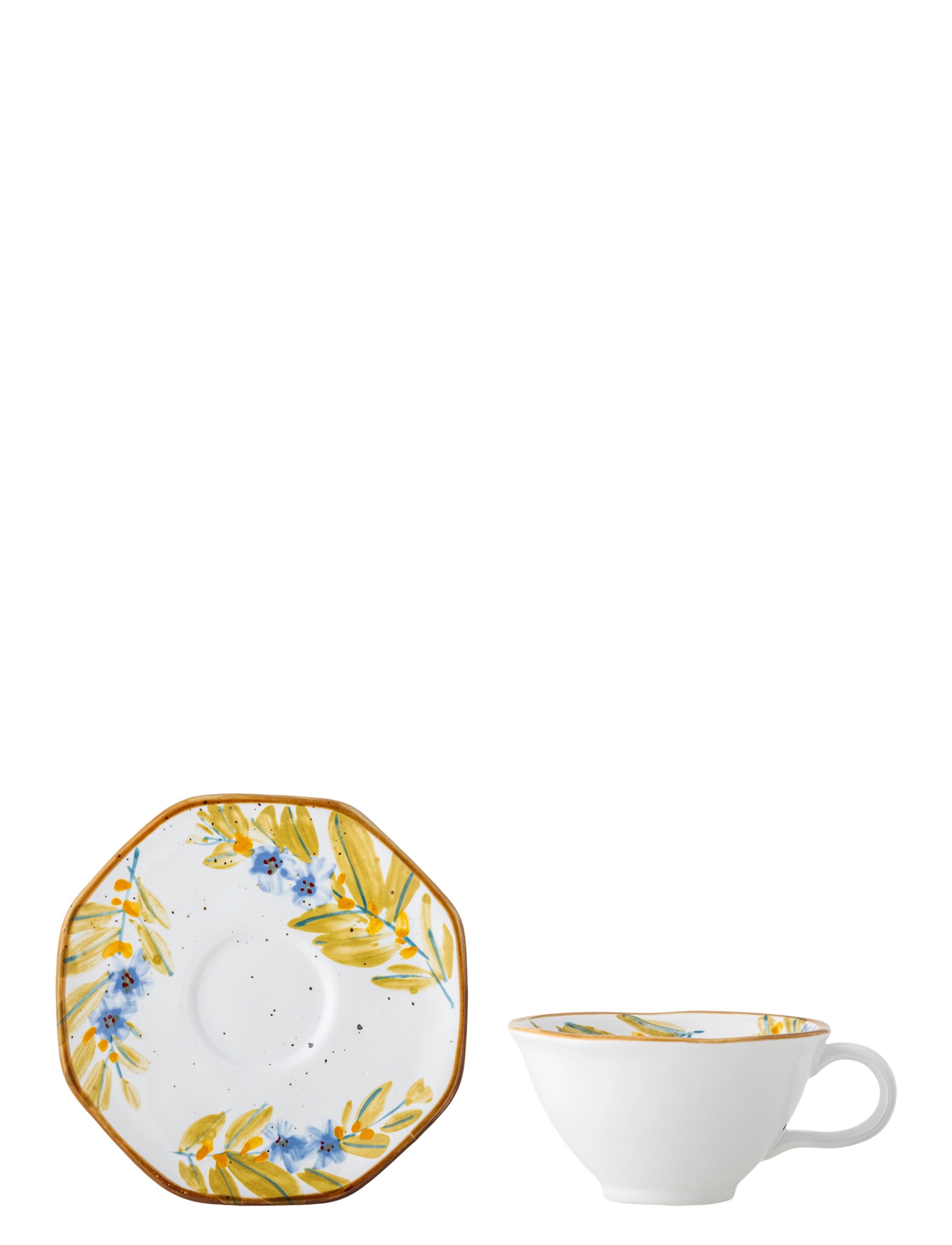 Bloomingville - Savina Cup w/Saucer - multi-coloured - 2