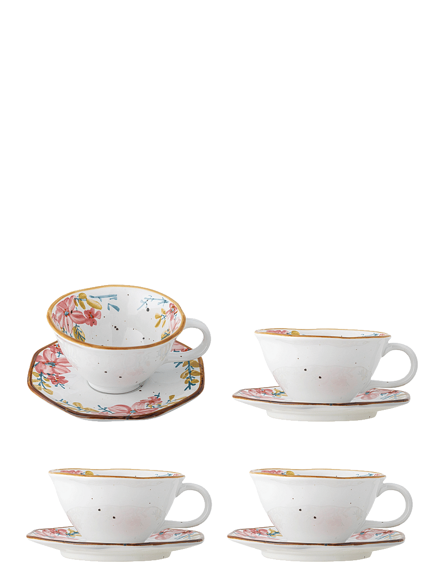Bloomingville - Savina Cup w/Saucer - teetassid - multi-coloured - 1