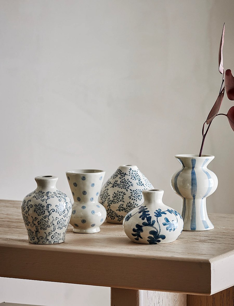 Bloomingville - Quinto Vase - vaasid - blue - 3