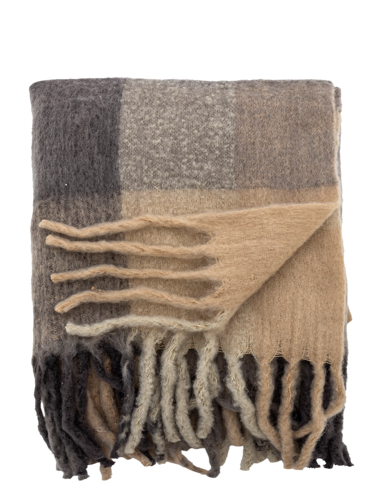 Bloomingville Hamisha Throw - Bloomingville - GREEN / beige