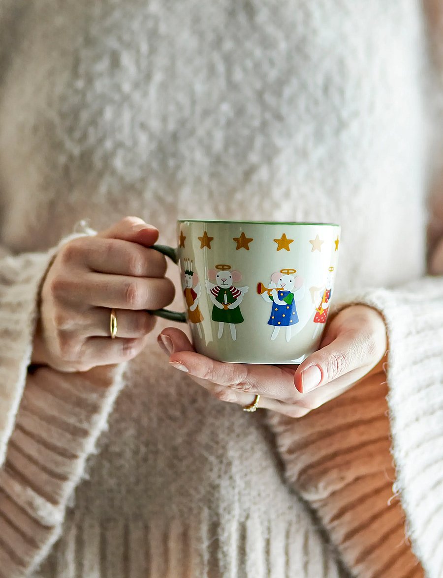 Bloomingville - Peo Mug - weihnachtsdekoration - green - 0