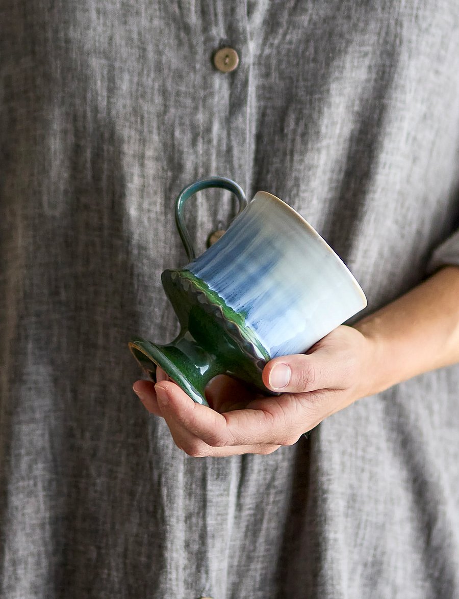 Bloomingville - Odile Mug - arbatos puodeliai - blue - 2