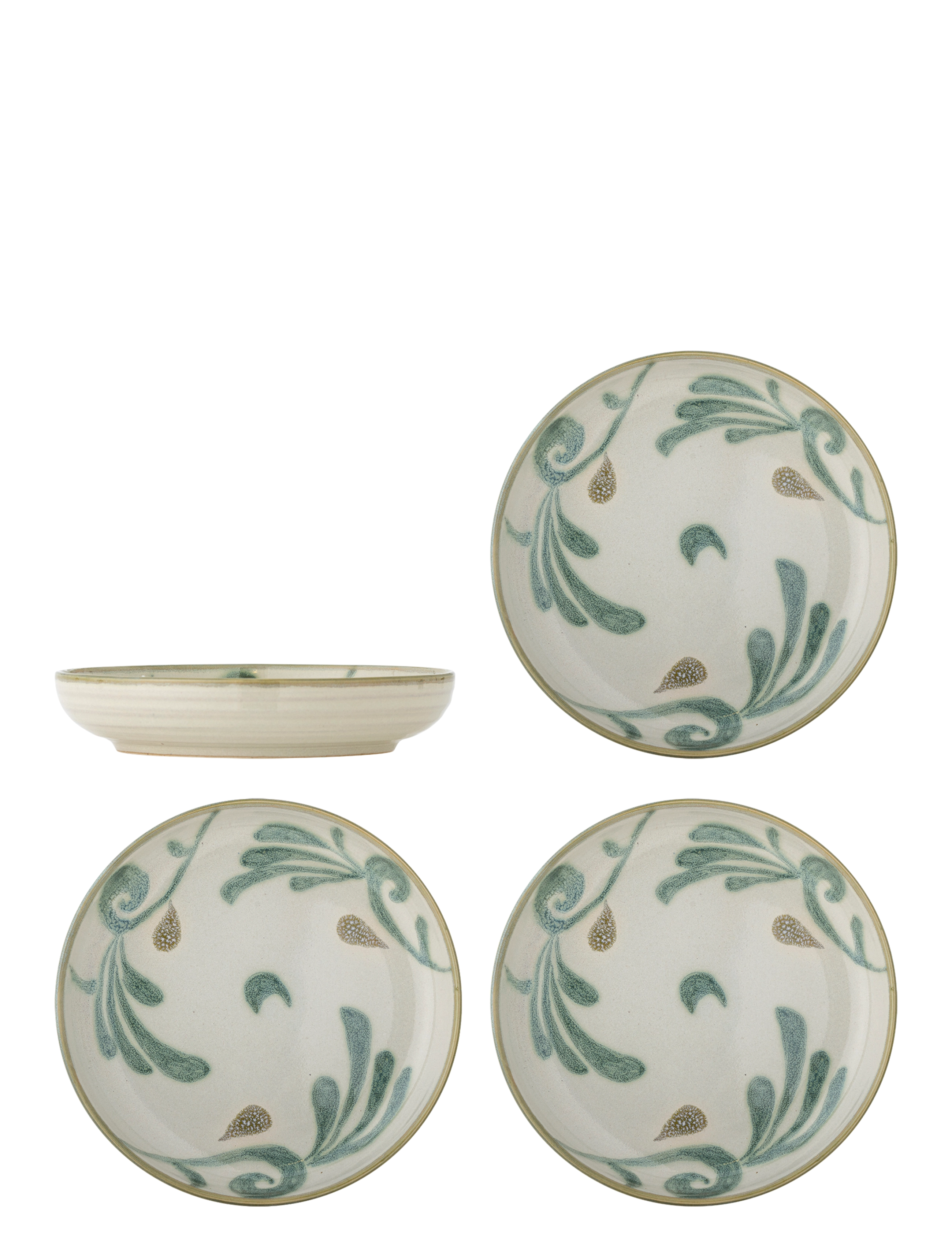 Bloomingville Bethany Plate - Geschirr - MULTI-COLOURED / green