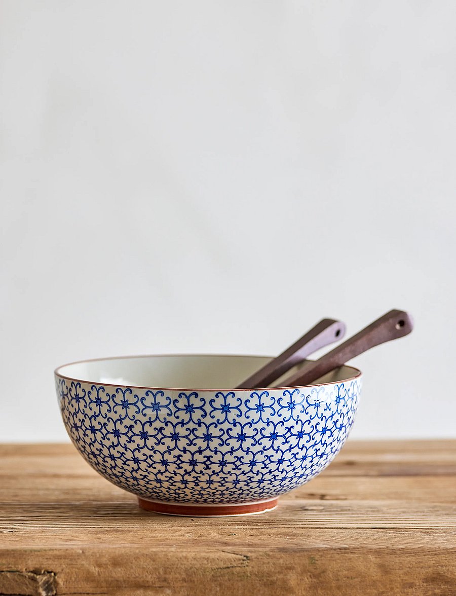 Bloomingville - Karine Bowl - salatikausid - blue - 4