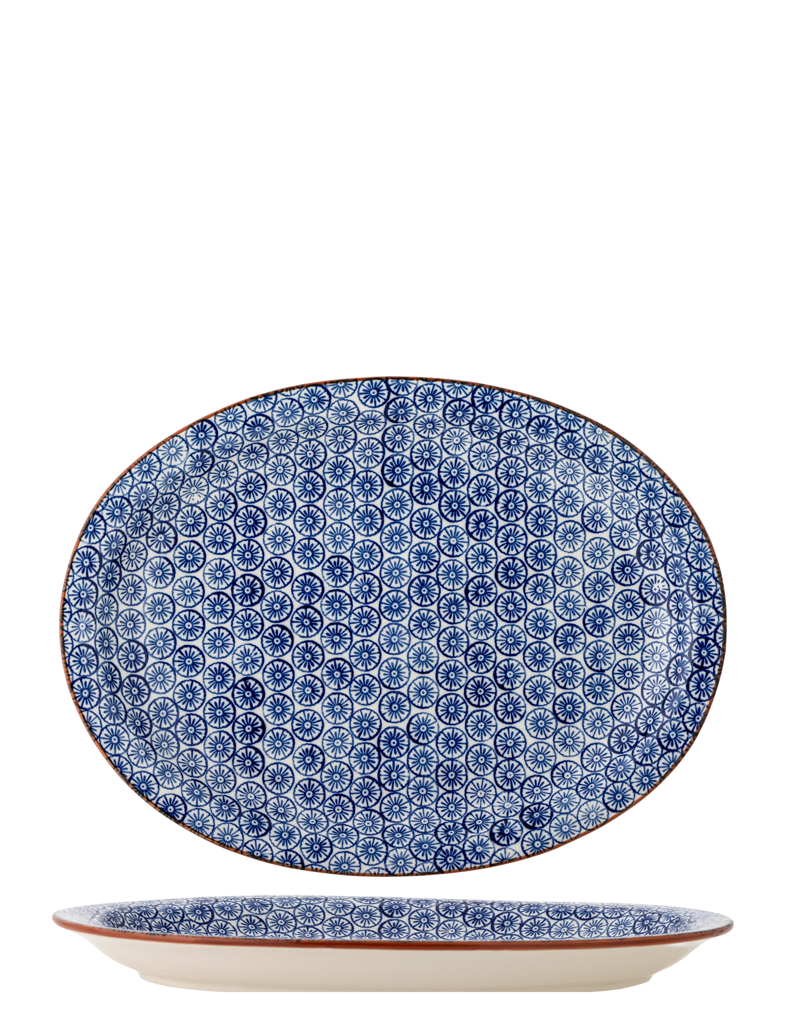 Bloomingville Karine Serving Plate - Geschirr - BLUE / blue
