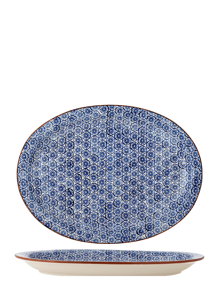 Bloomingville - Karine Serving Plate - serviravimo lėkštės - blue - 1