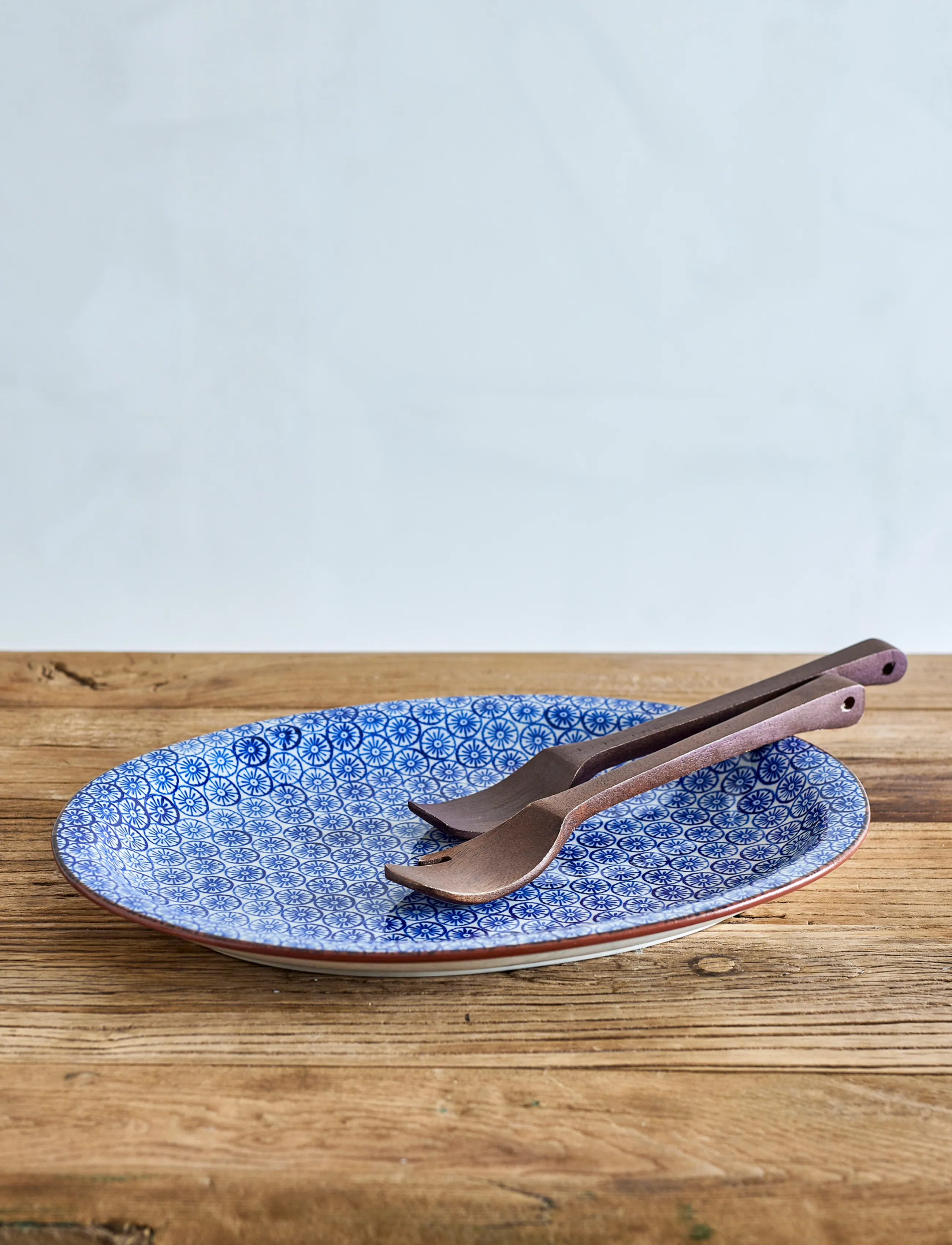 Bloomingville - Karine Serving Plate - servierplatten - blue - 4