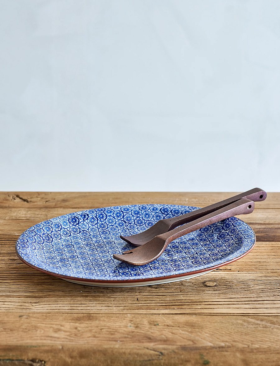 Bloomingville - Karine Serving Plate - serviravimo lėkštės - blue - 4