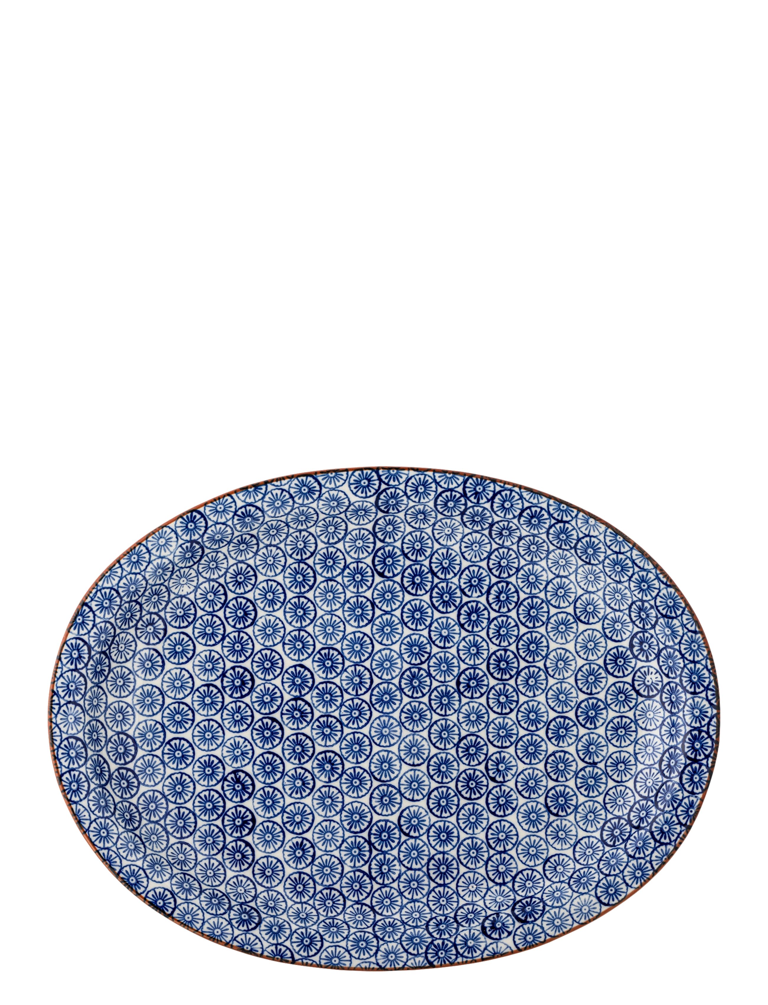 Bloomingville - Karine Serving Plate - servierplatten - blue - 3