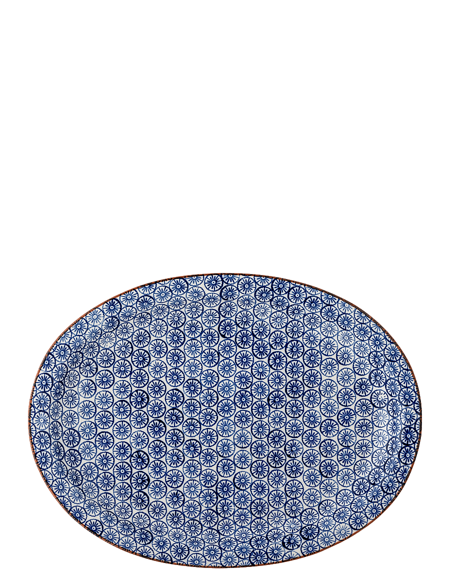 Bloomingville - Karine Serving Plate - serviravimo lėkštės - blue - 3