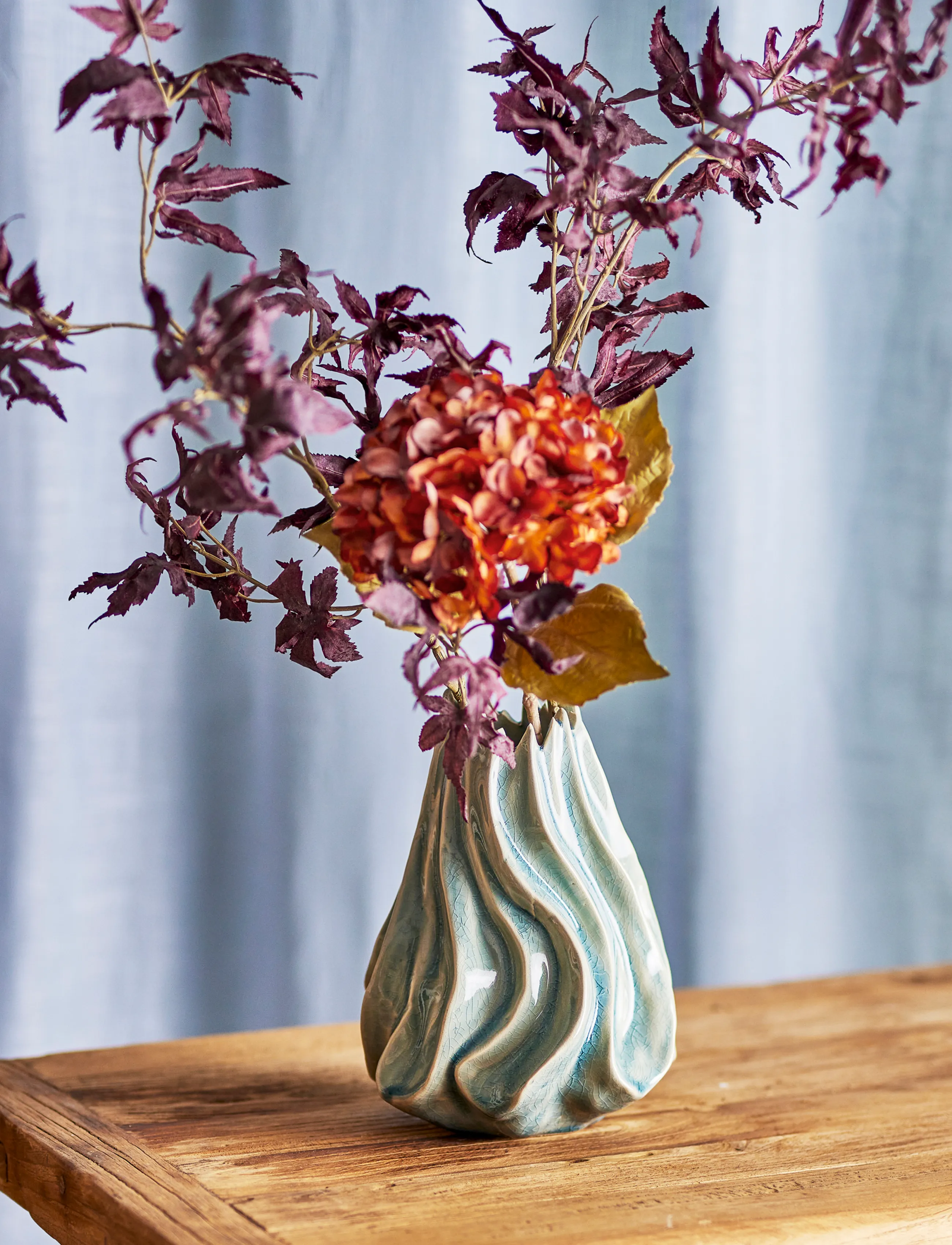 Bloomingville - Dilara Vase - vaser - blue - 0