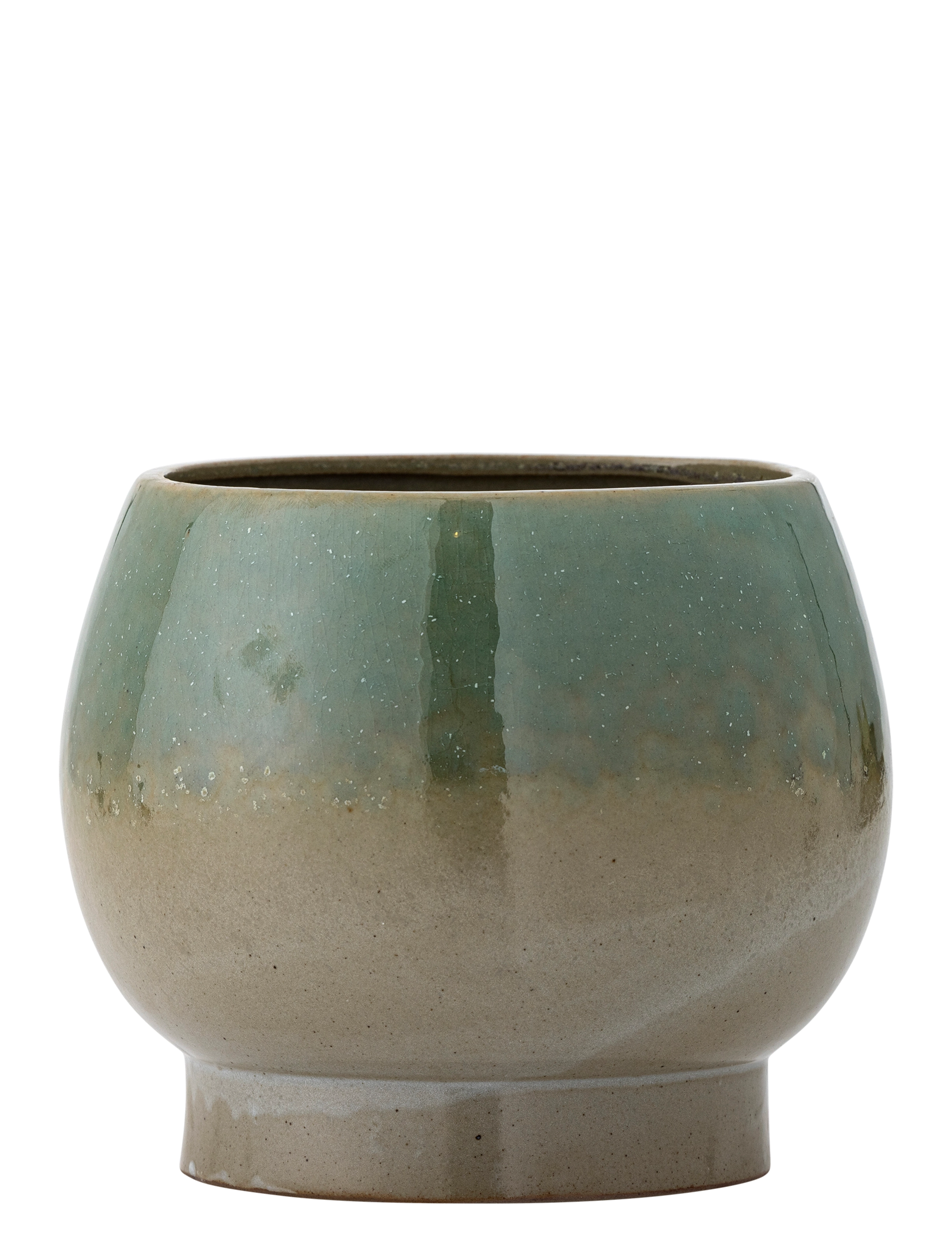 Bloomingville - Imke Flowerpot w/Saucer - green - 3