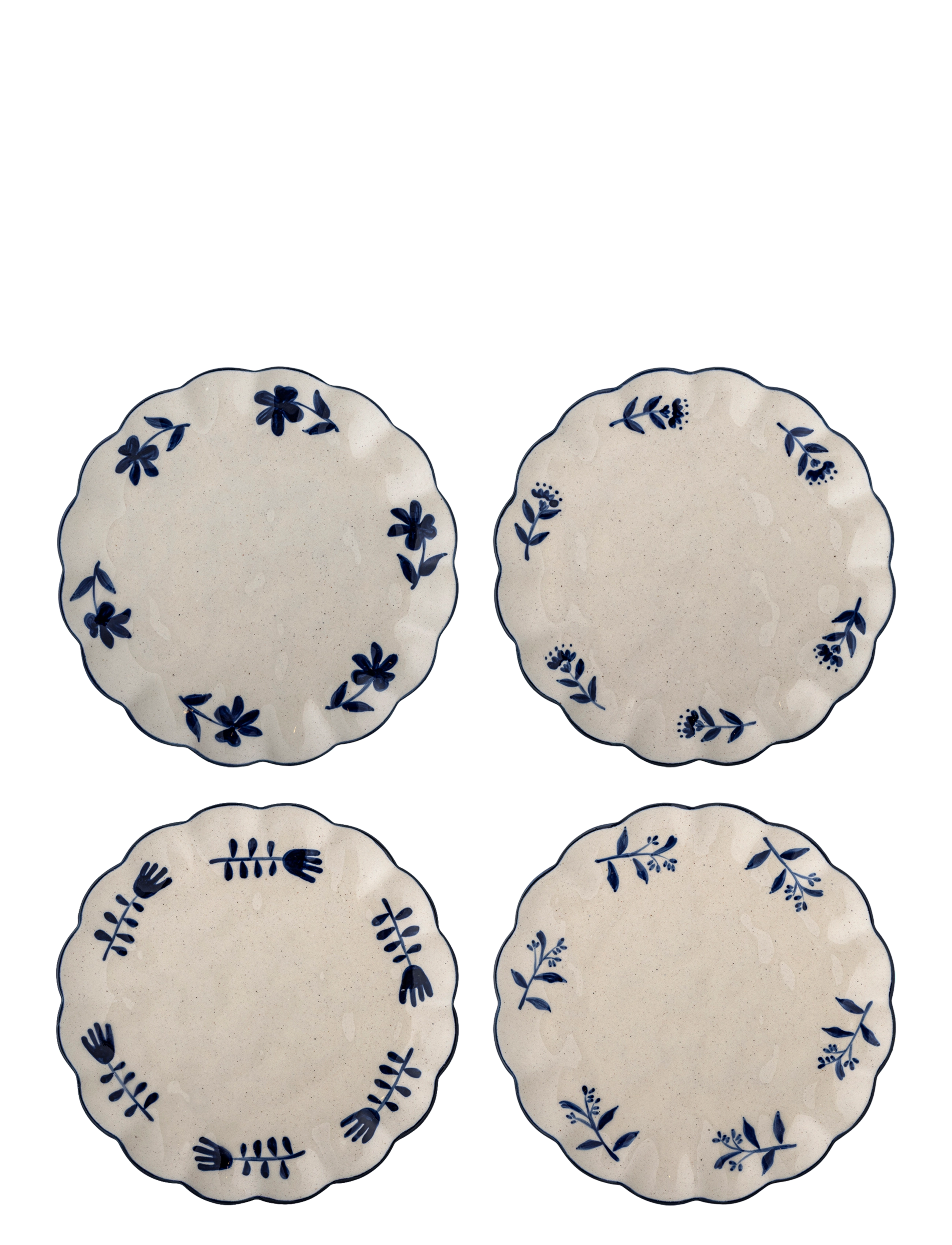 Bloomingville Eimy Plate - Geschirr - BLUE / navy