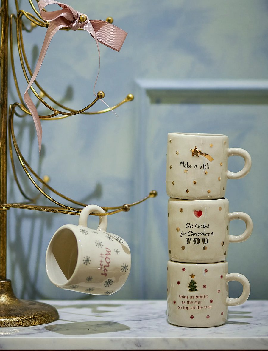 Bloomingville - Christy Cup, Multipack - weihnachtsdekoration - cream - 3