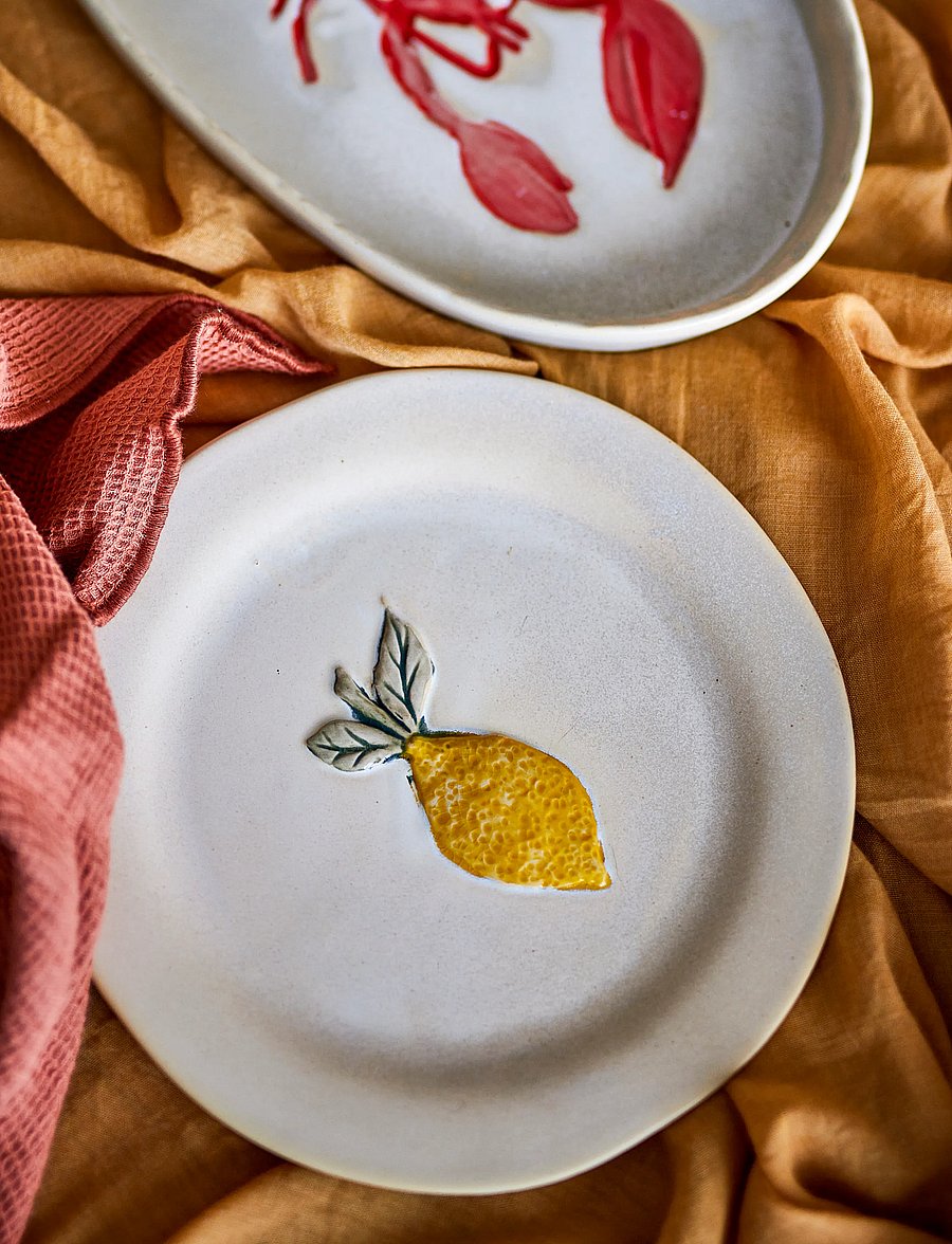 Bloomingville - Hadden Plate - väikesed taldrikud - yellow - 0