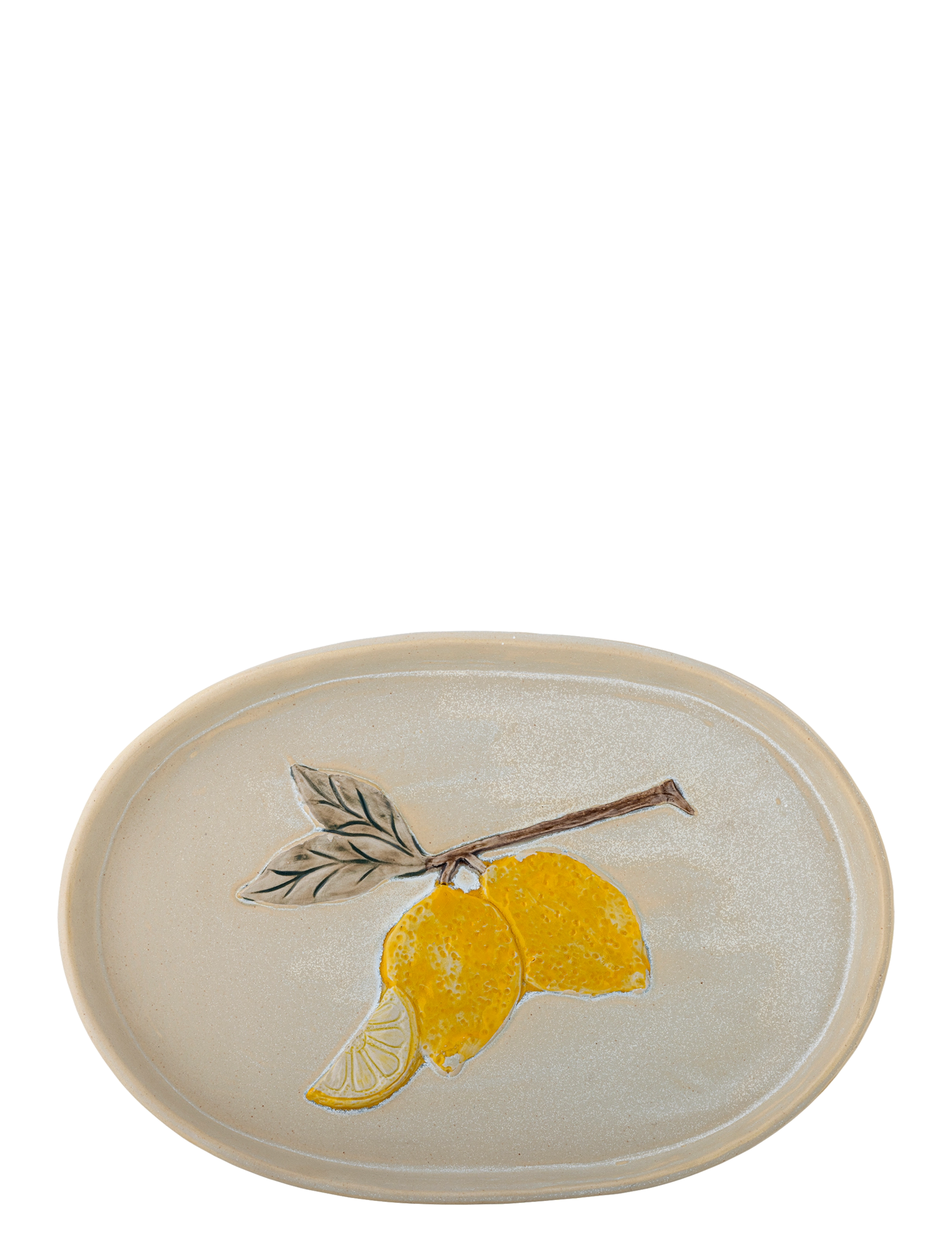 Bloomingville - Hadden Serving Plate - servierplatten - yellow - 3