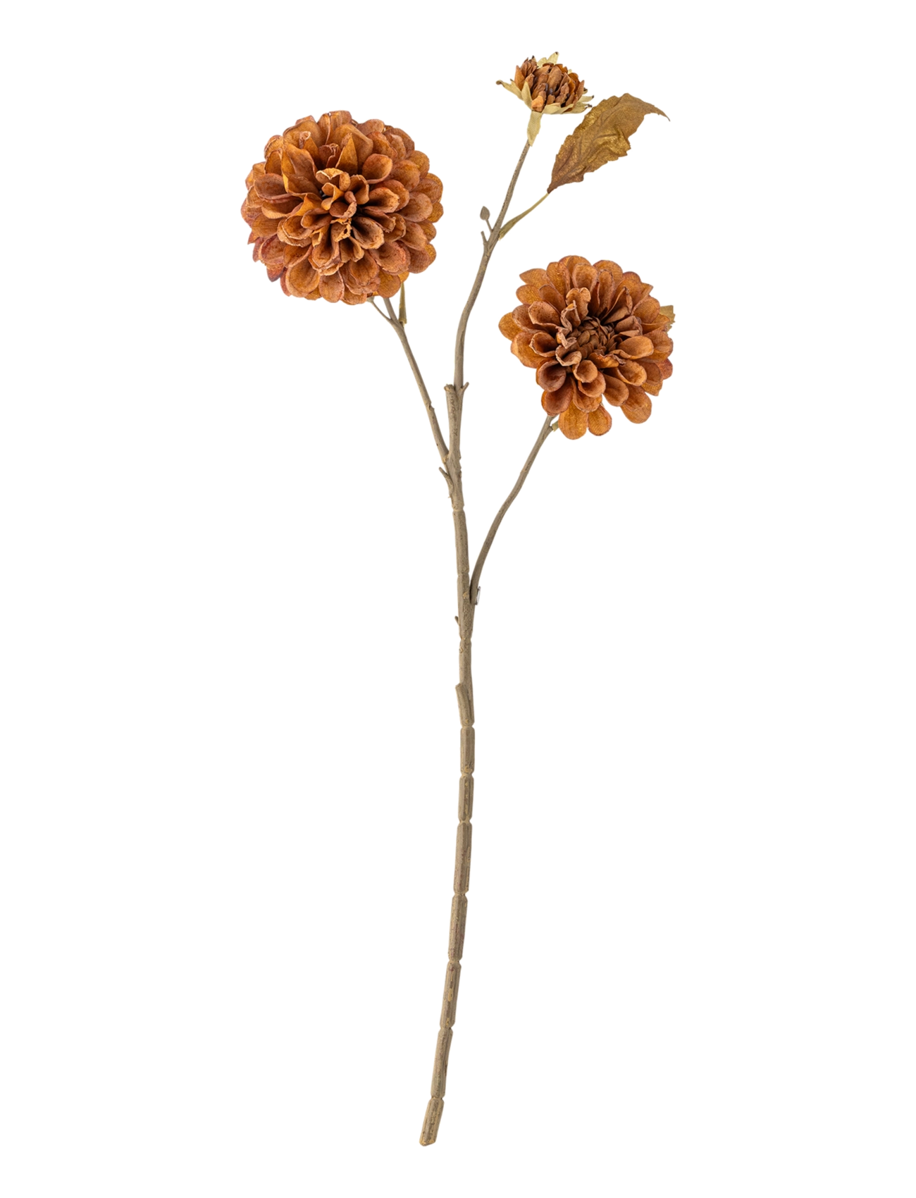 Bloomingville Chrysantemum Stem - Kunstbloemen en -planten - ORANGE / natural