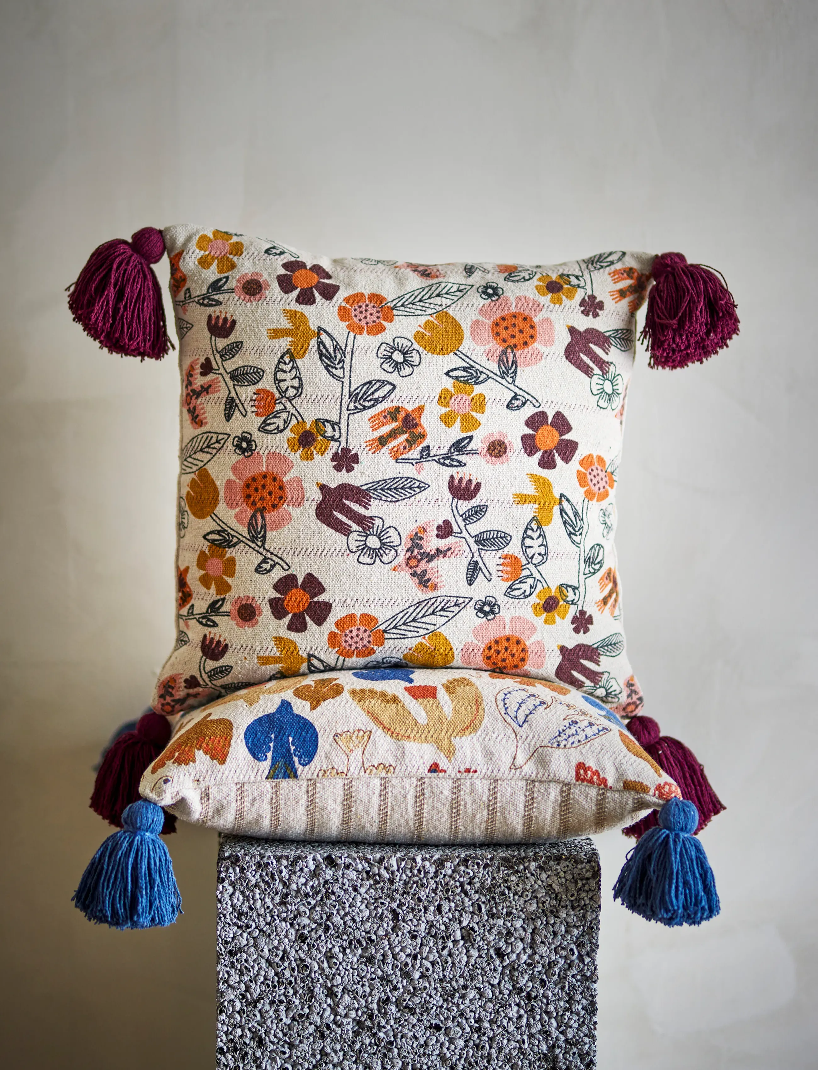 Bloomingville - Vivielle Cushion - multi-coloured - 0