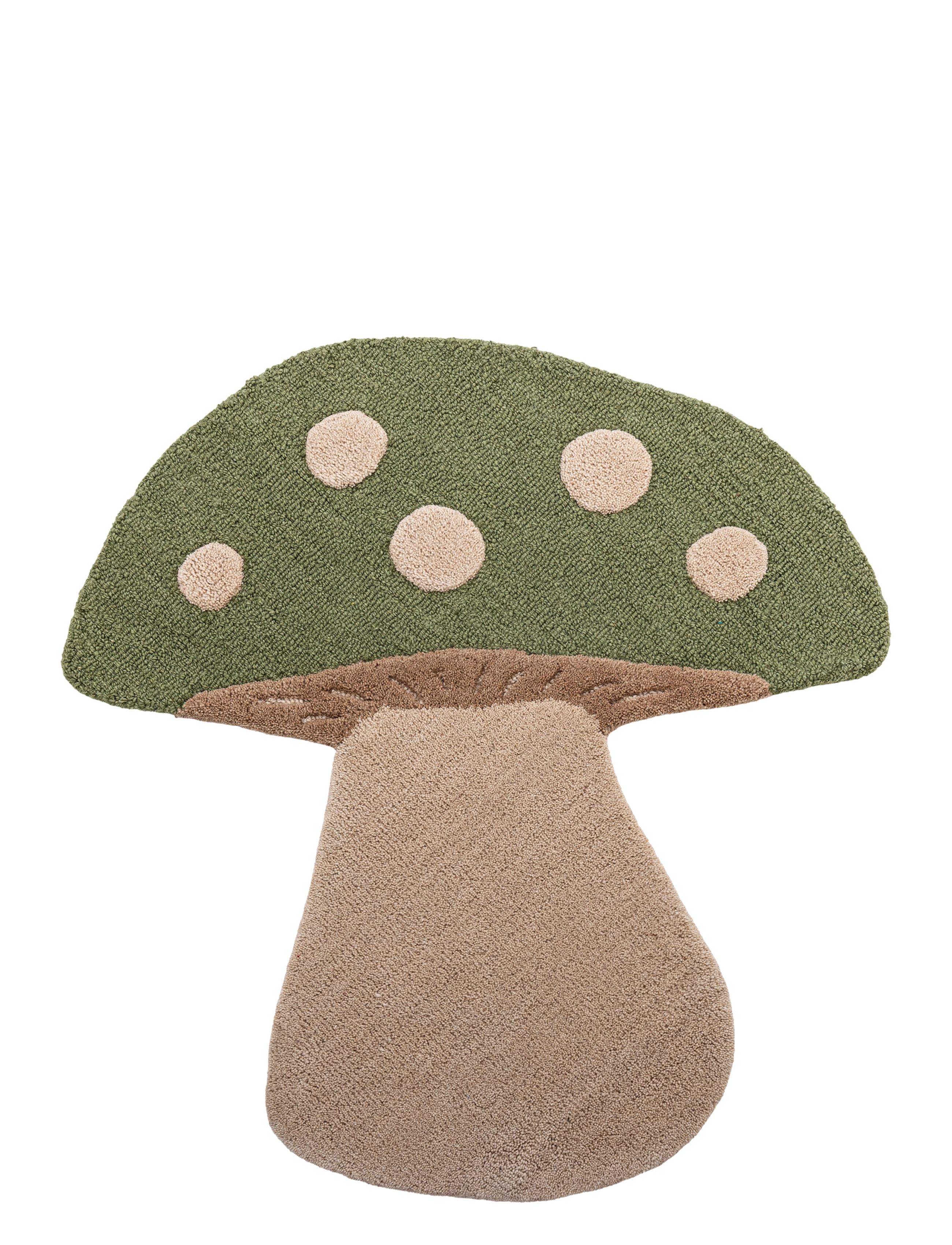 Bloomingville Mushroom Rug - Winter Collection - GREEN / green