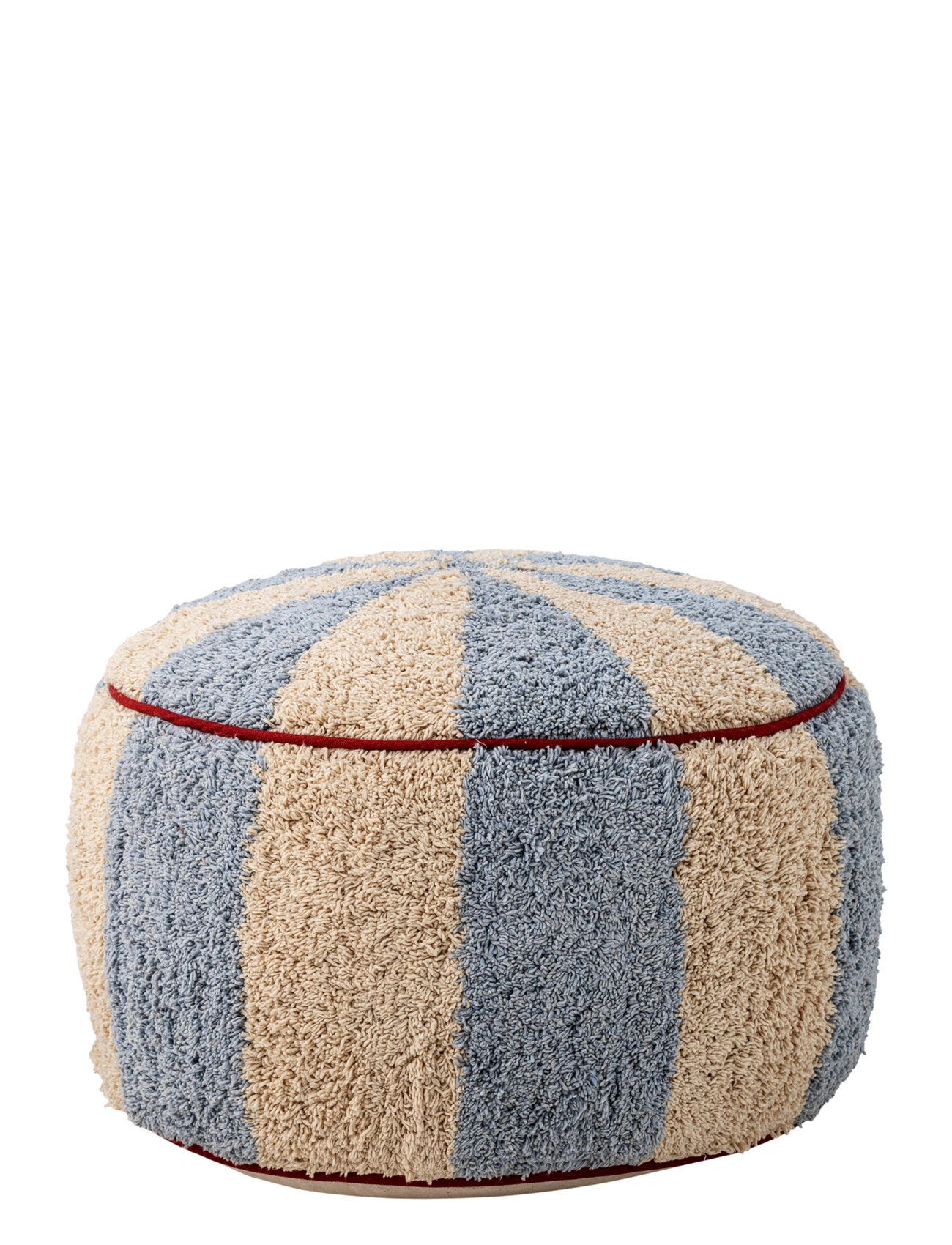 Bloomingville Charoline Pouf - Blue - Ø44XH26CM