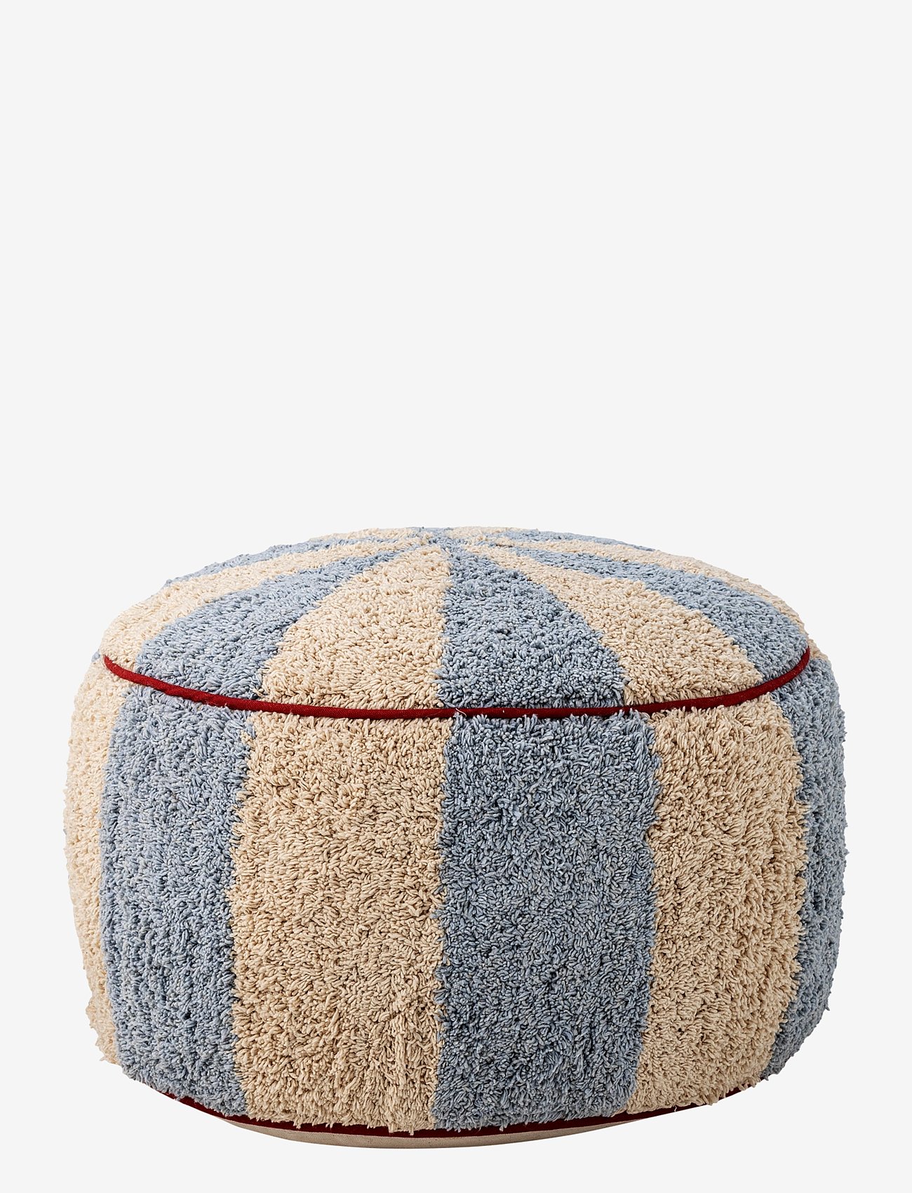 Bloomingville Charoline Pouf - Blue - Ø44XH26CM