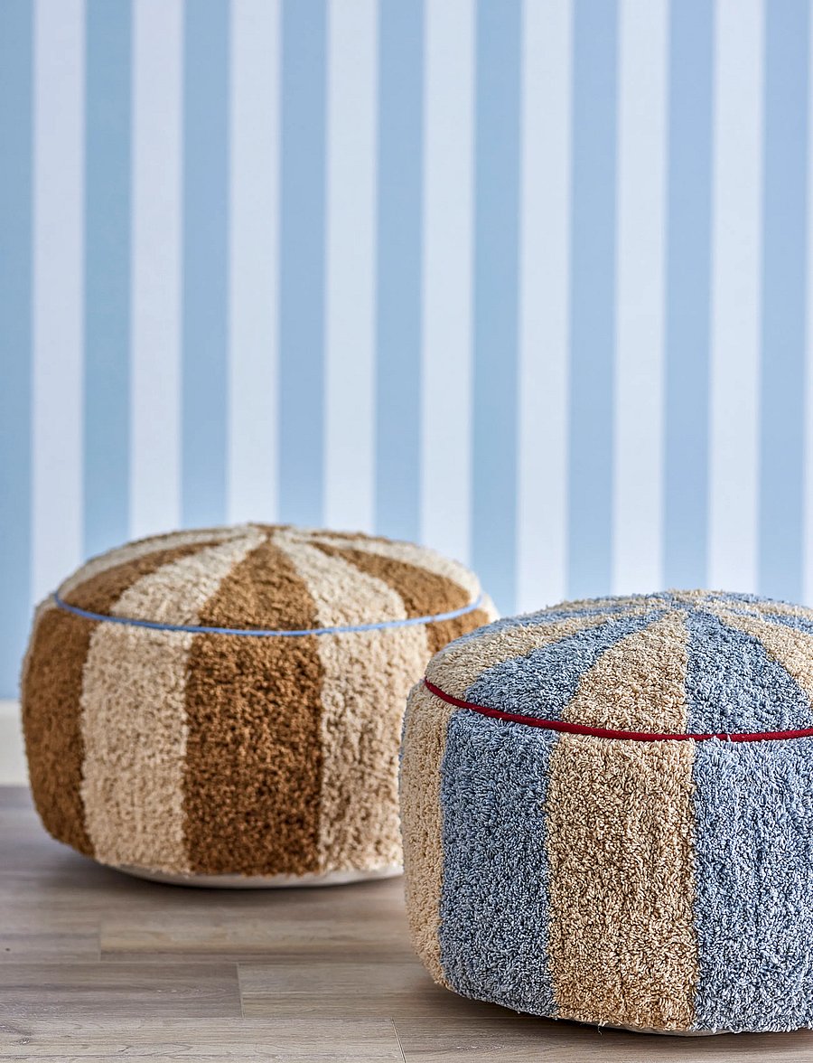 Bloomingville - Charoline Pouf - poufs & lehnstühle - multi-coloured - 0