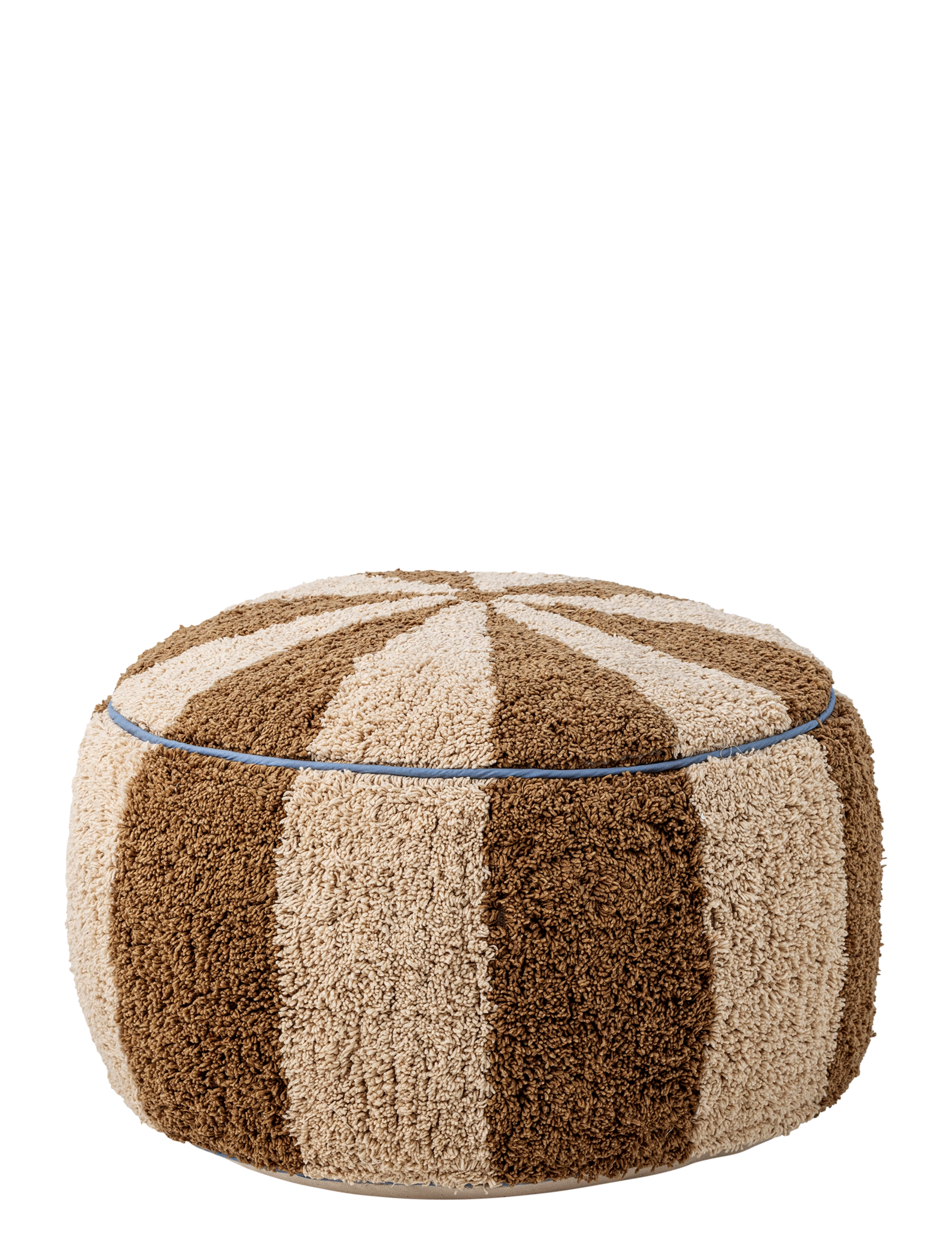 Bloomingville Charoline Pouf - Brown - Ø44XH26CM