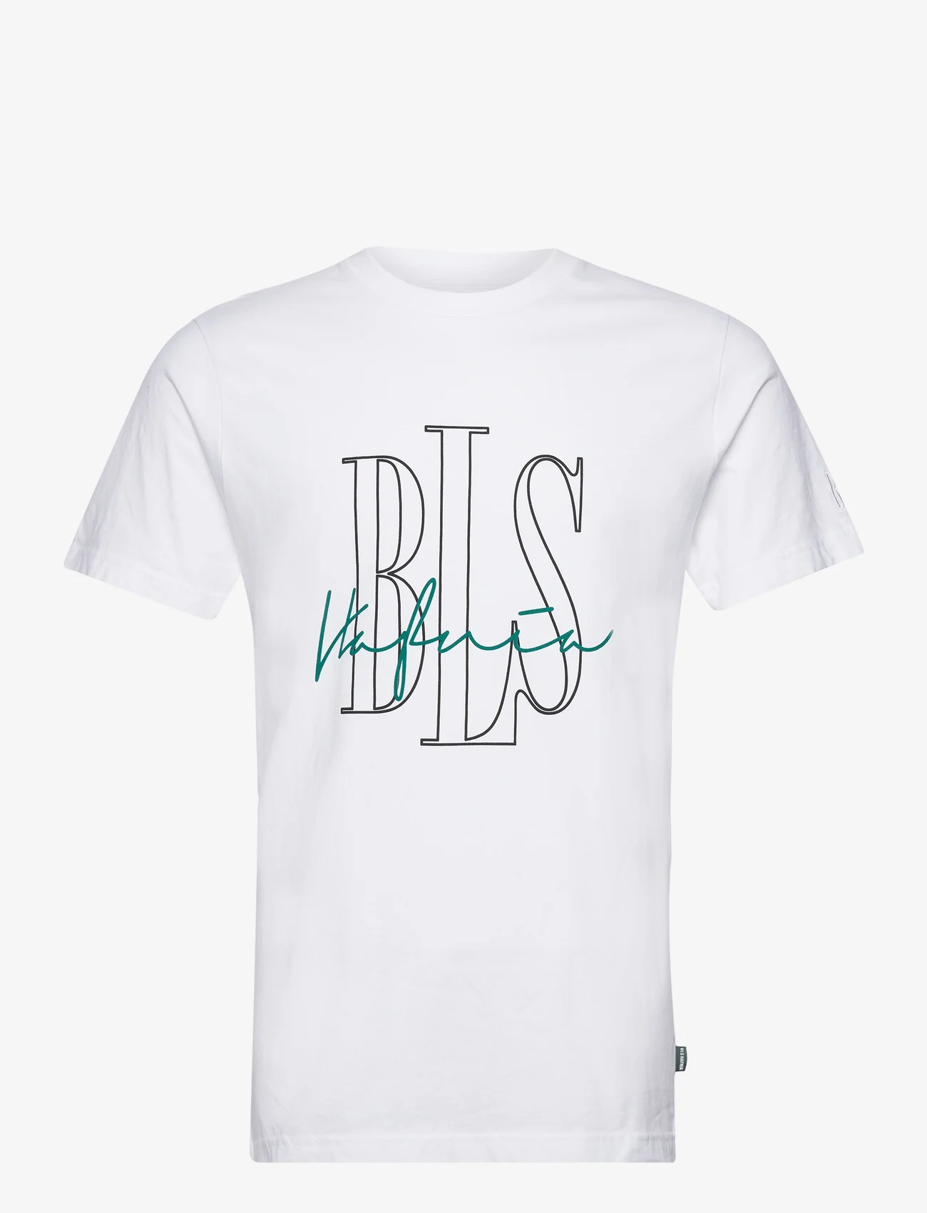 BLS Hafnia - Signature Outline T-Shirt - nordic style - white - 0