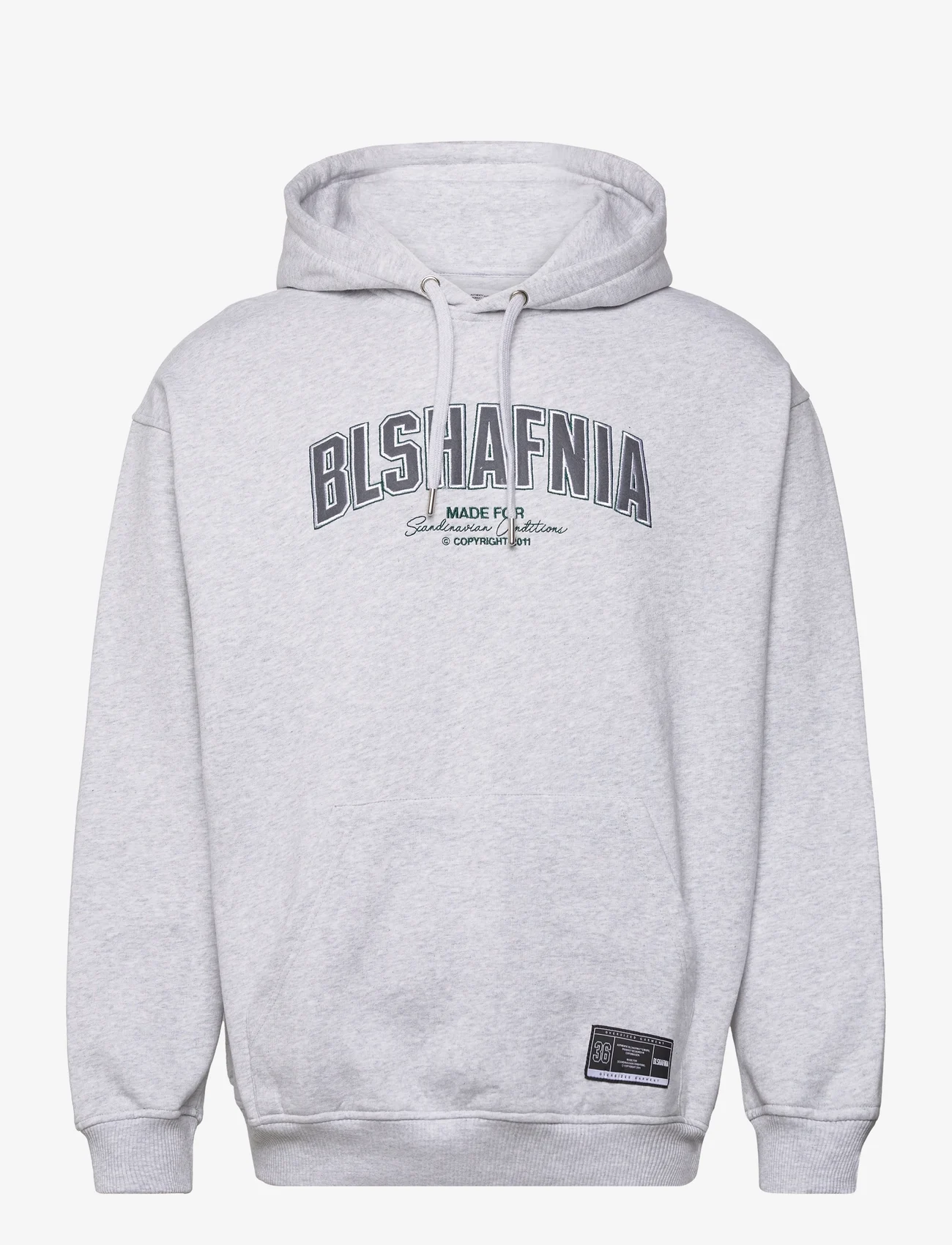 BLS Hafnia - Backstage College Hoodie - nordisk stil - grey melange - 0